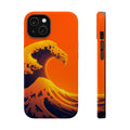 iPhone Mustard And Rust Holographic Wave Slim Everyday iPhone Designer · iPhone