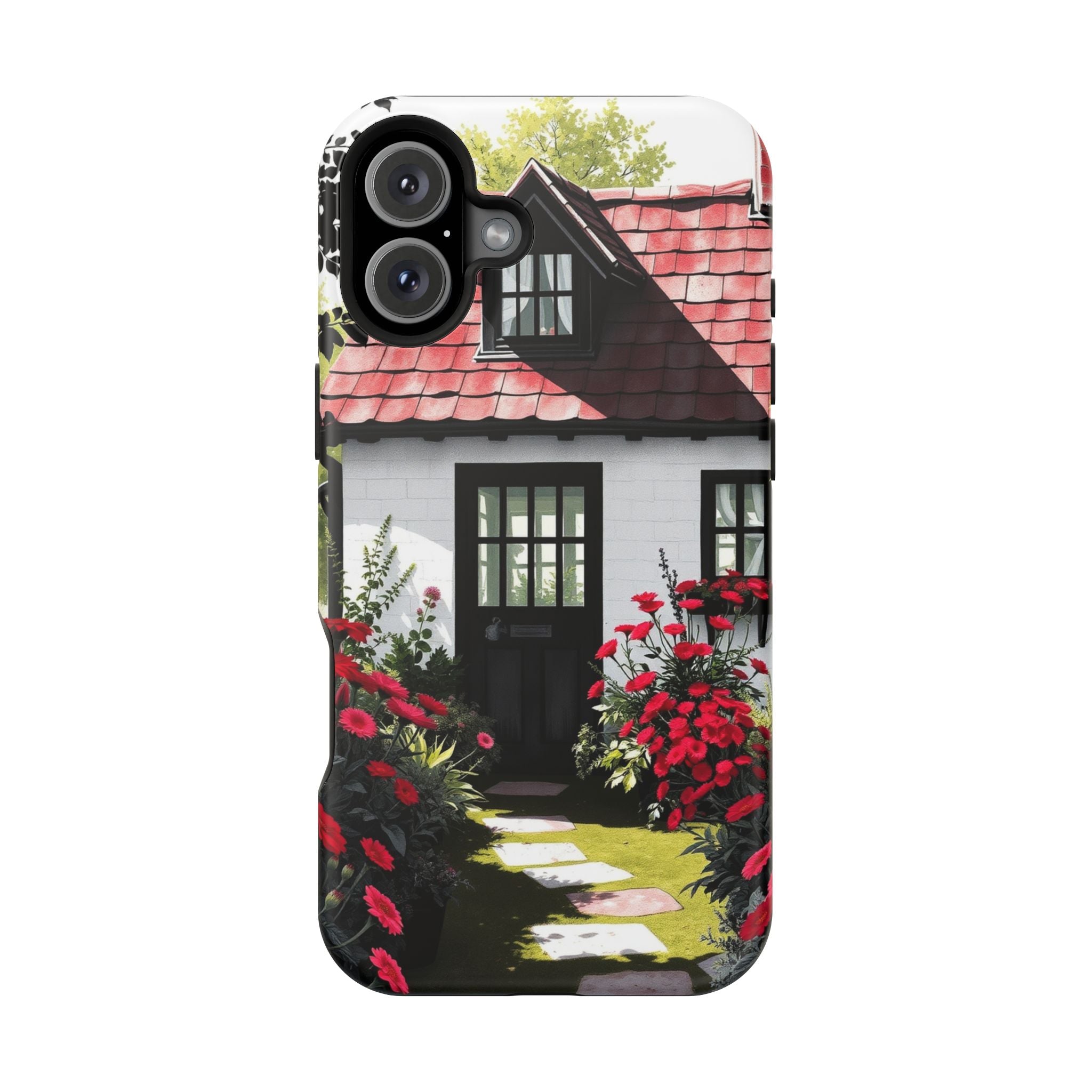 iPhone Cottage Garden Vibrant Watercolor Slim Snap Case · iPhone Case