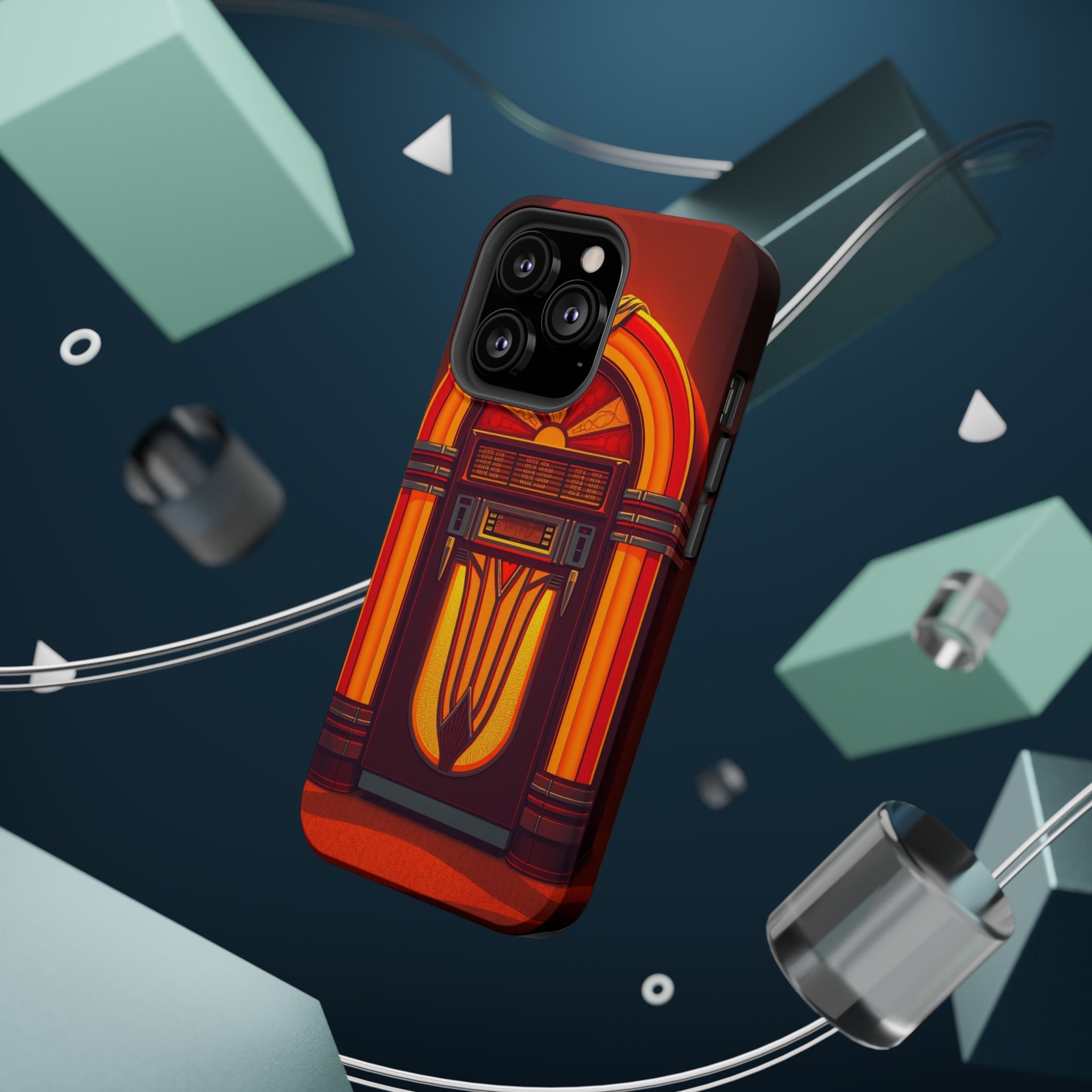 iPhone Jukebox Glow Pop Art Bold Bold Modern Everyday Snap Case · iPhone Case