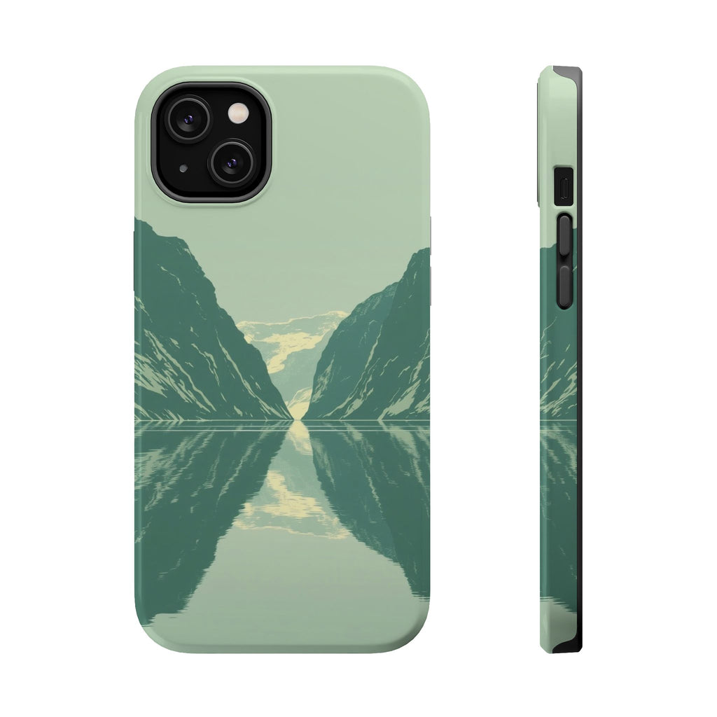 iPhone Fjord Reflection Enchanted Art Slim Everyday Designer Case · iPhone Case
