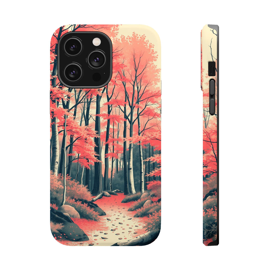iPhone Autumn Forest Floor Risograph Print Slim iPhone Everyday · iPhone Case