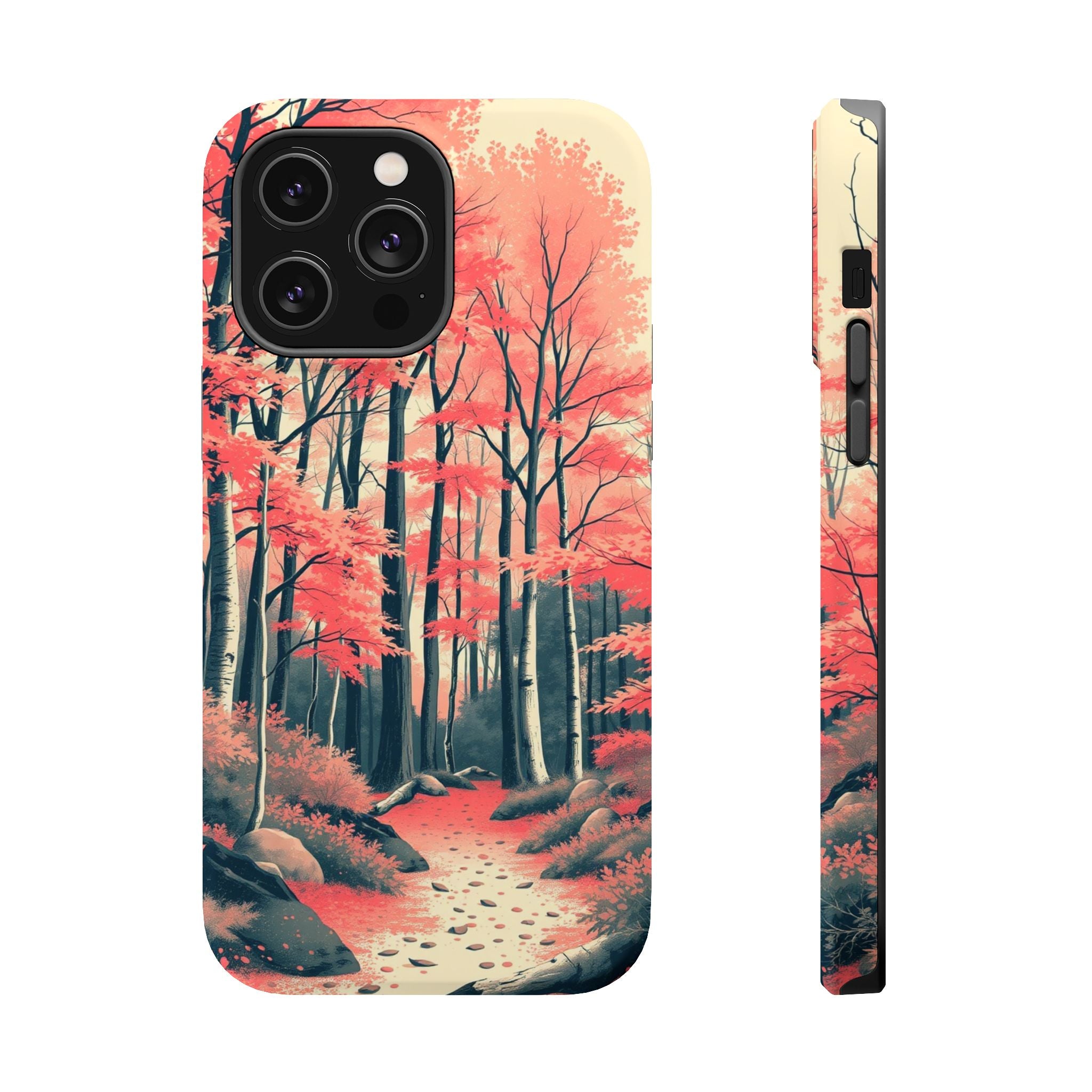 iPhone Autumn Forest Floor Risograph Print Slim iPhone Everyday · iPhone Case