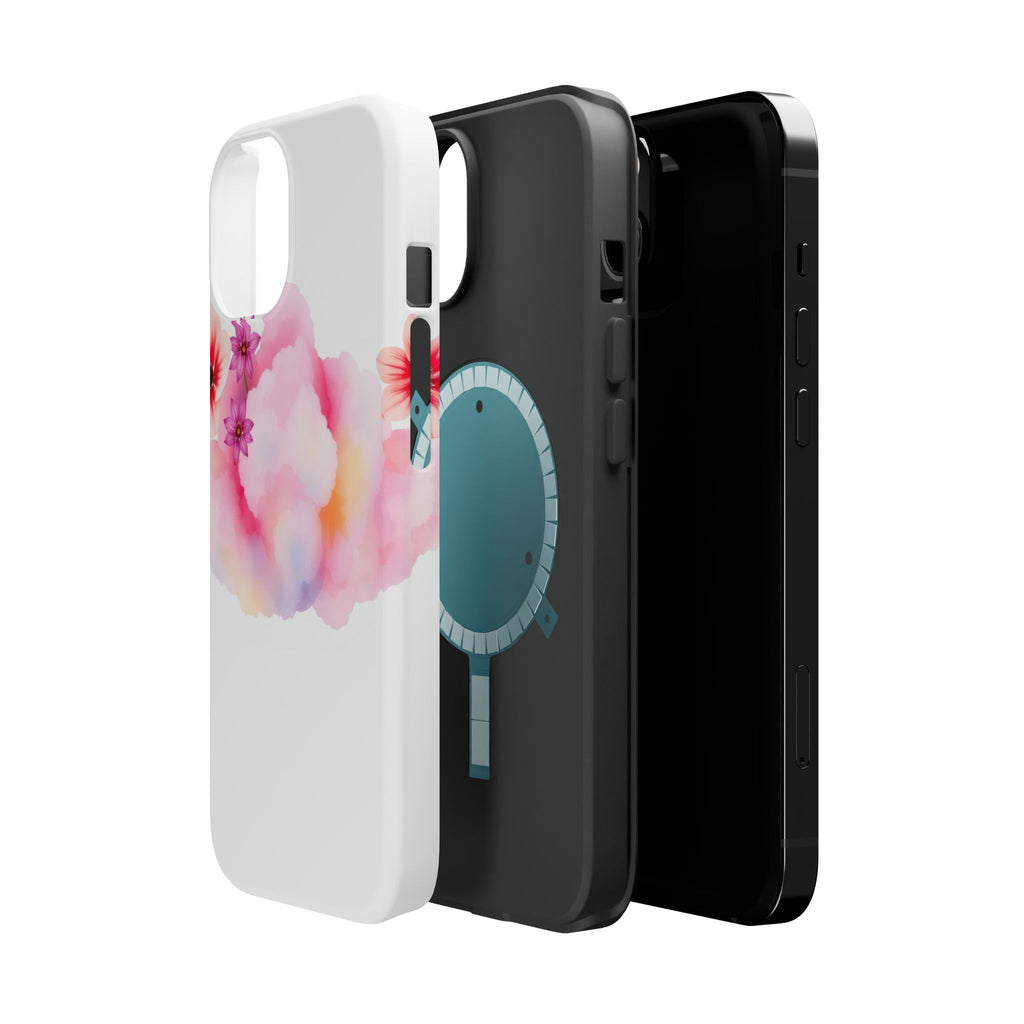 iPhone Pastel Floral Cloud Vibrant Watercolor Carry Case Slim Snap Case · iPhone