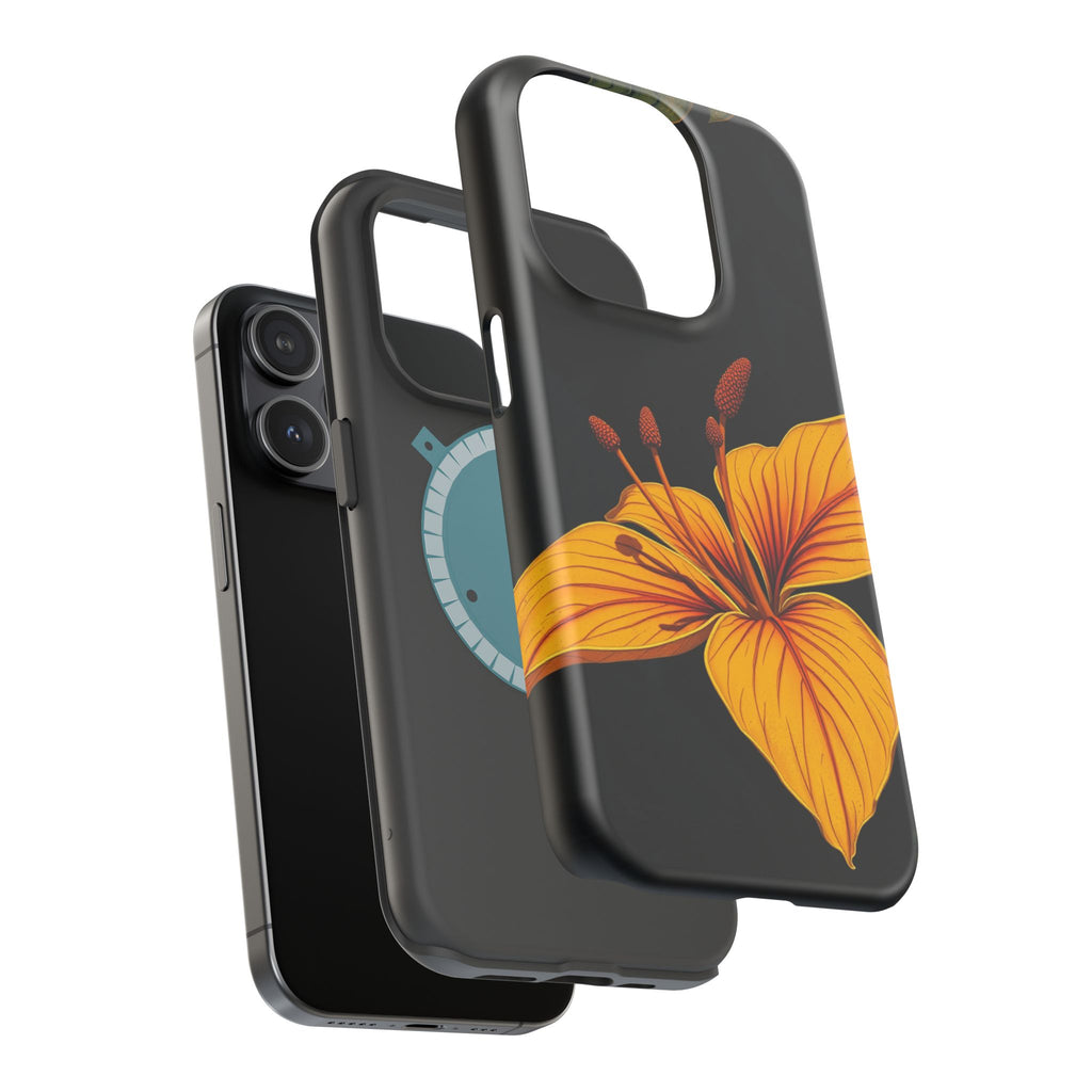 iPhone Earthy Tropical Bloom Design Artistic Everyday Cas Slim Snap Case · iPhon