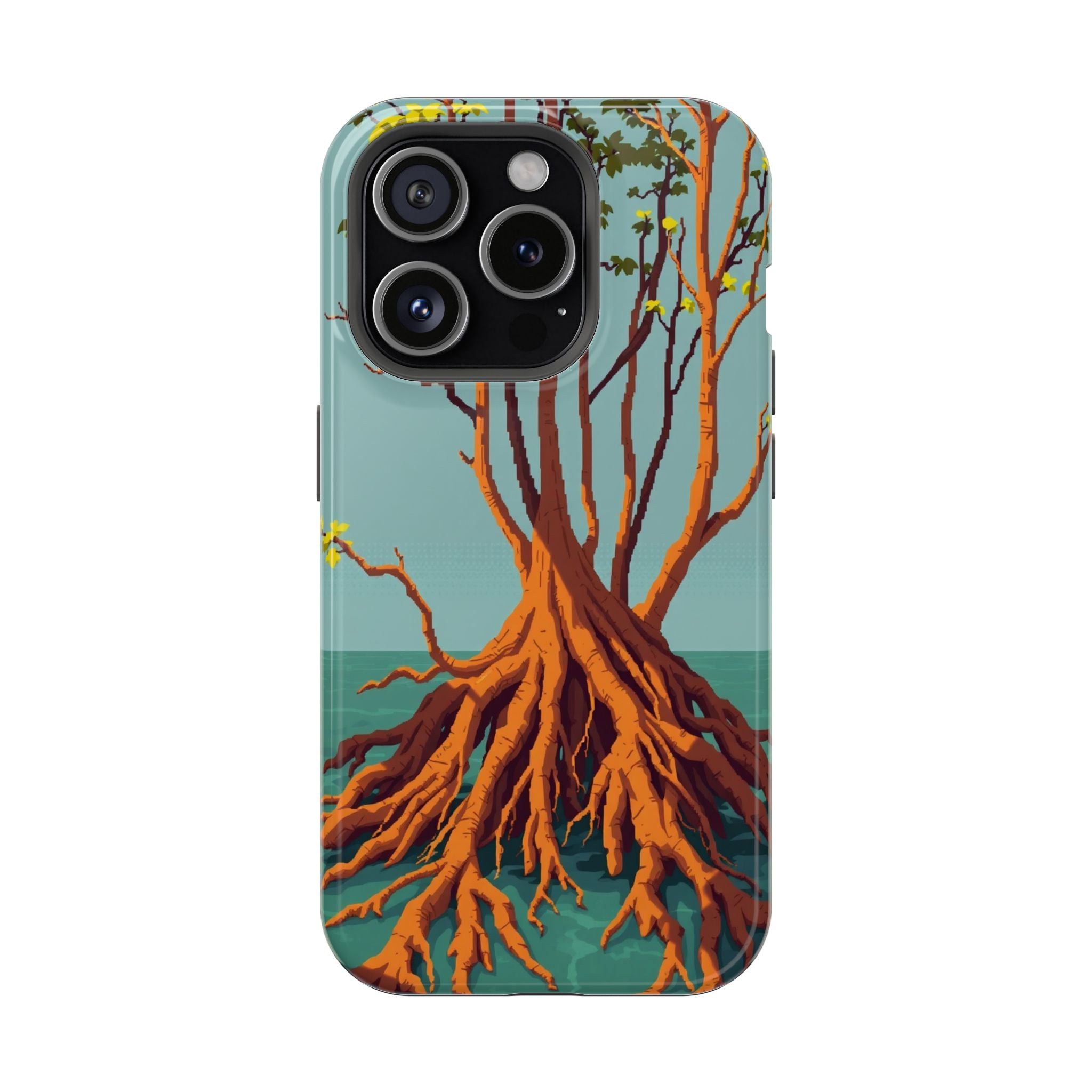 iPhone Mustard And Rust Mangrove Roots Slim Everyday iPhone 13 Designer · iPhone