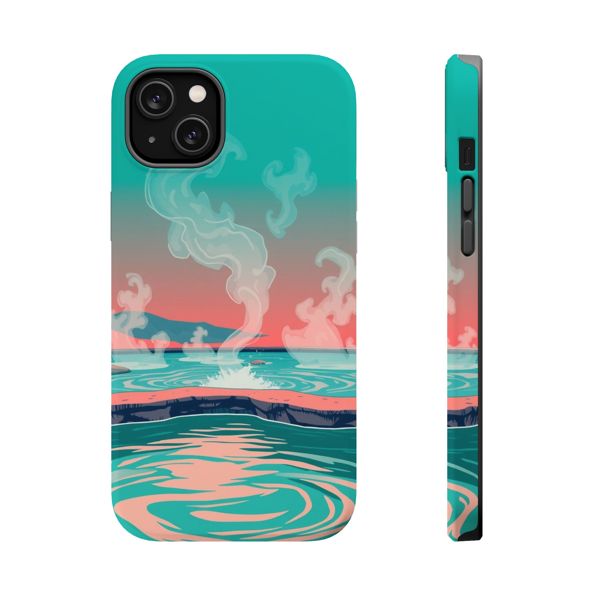 iPhone Hot Spring Steam Pop Art Bold Slim Everyday Designer Case · iPhone Case