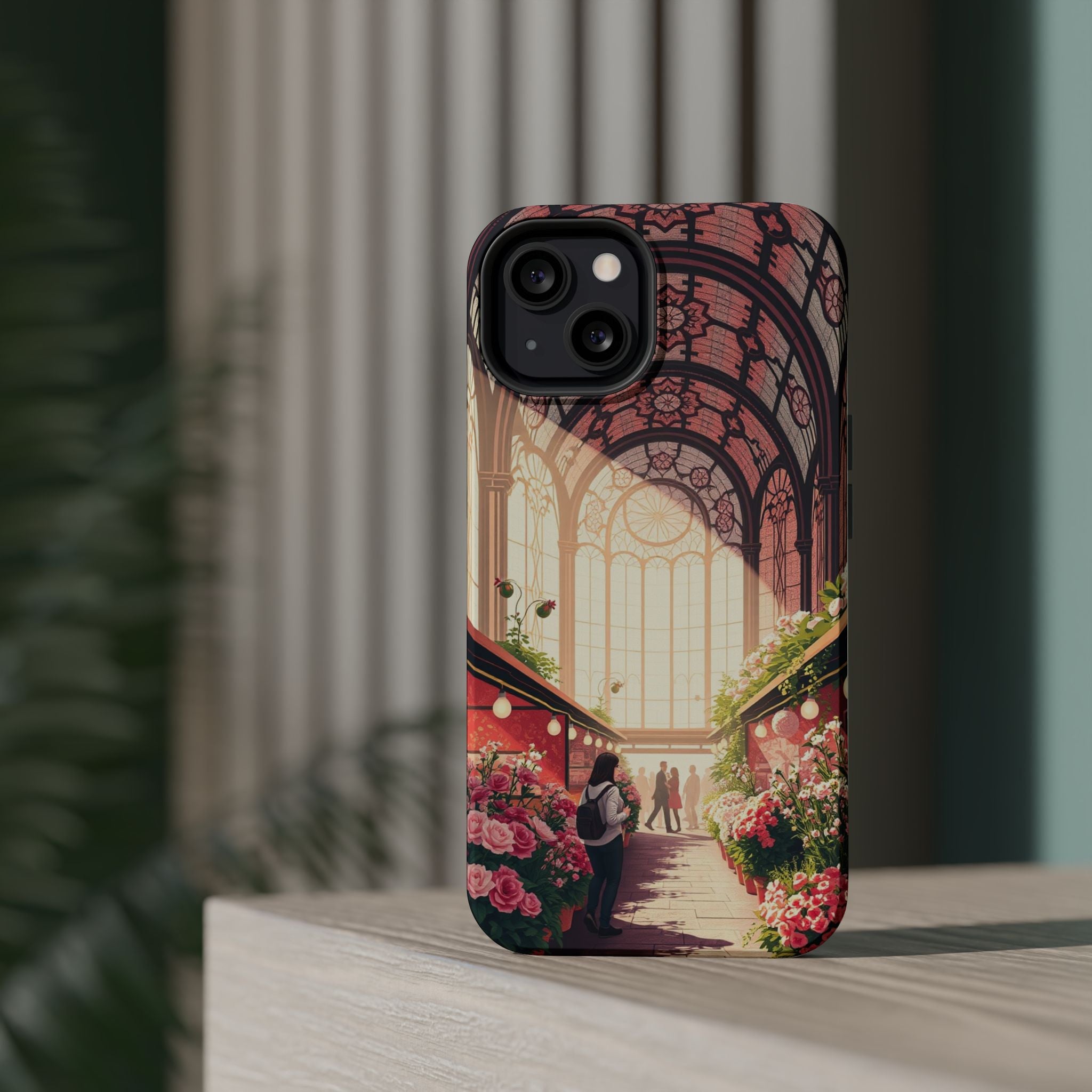iPhone Flower Market Stained Glass Bold Modern Everyday Snap Case · iPhone Case