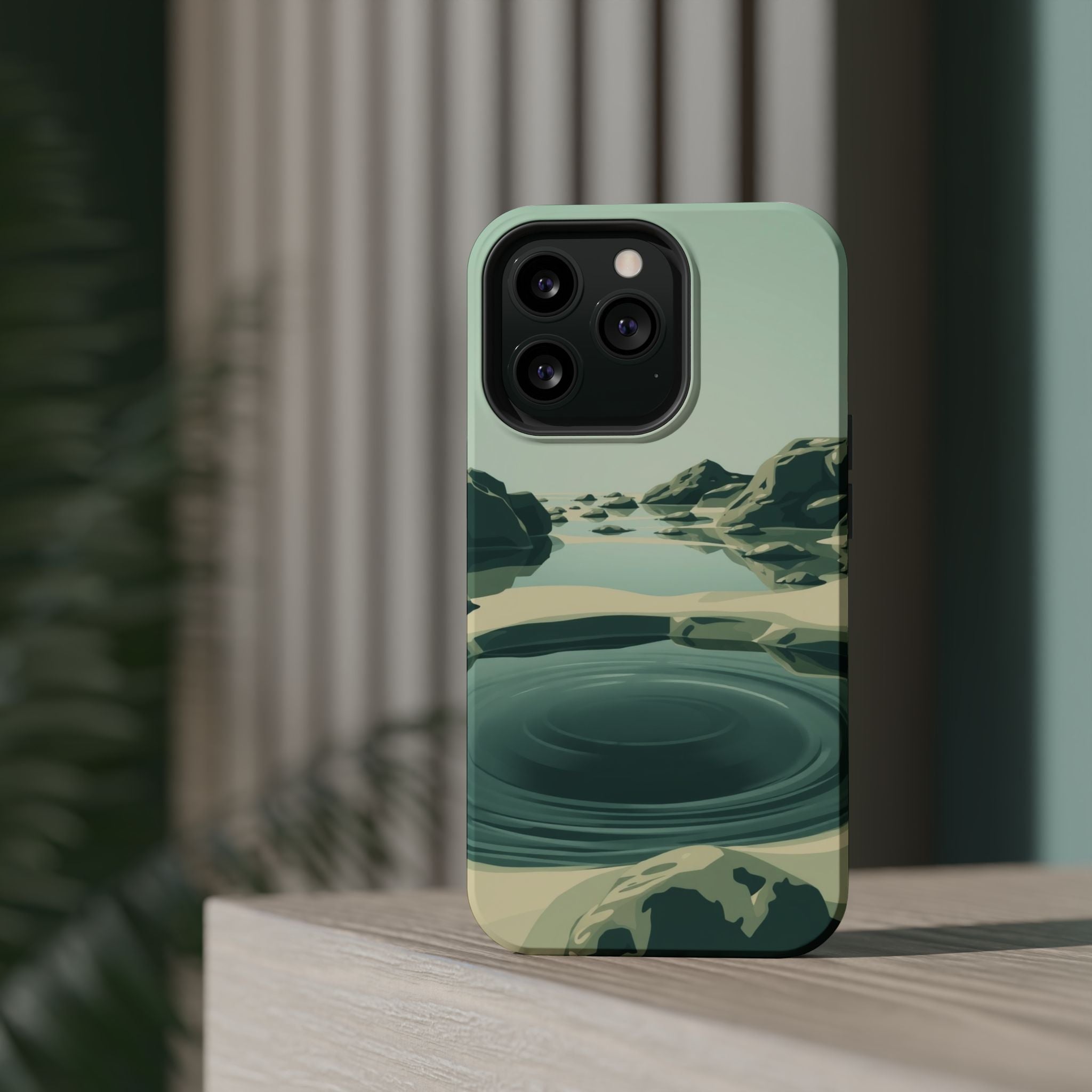 iPhone Radiant Tidal Pool Design Bold Modern Everyday Snap Case · iPhone Case