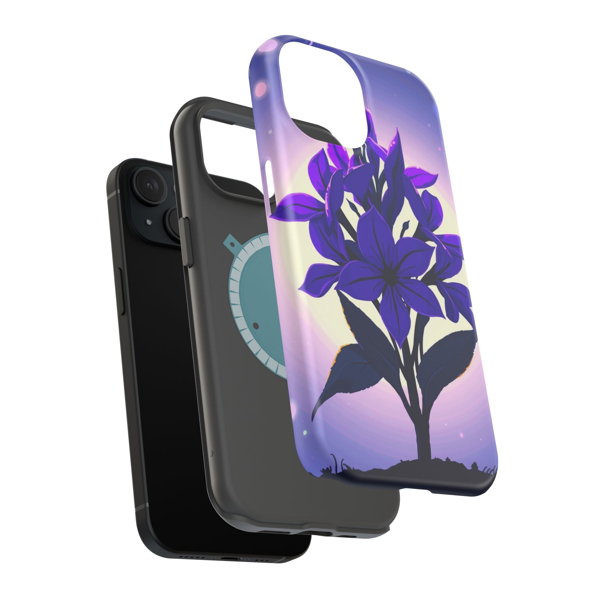 iPhone Floral Crown Mystic Art 13 Bold Modern Everyday Snap Case · iPhone Case