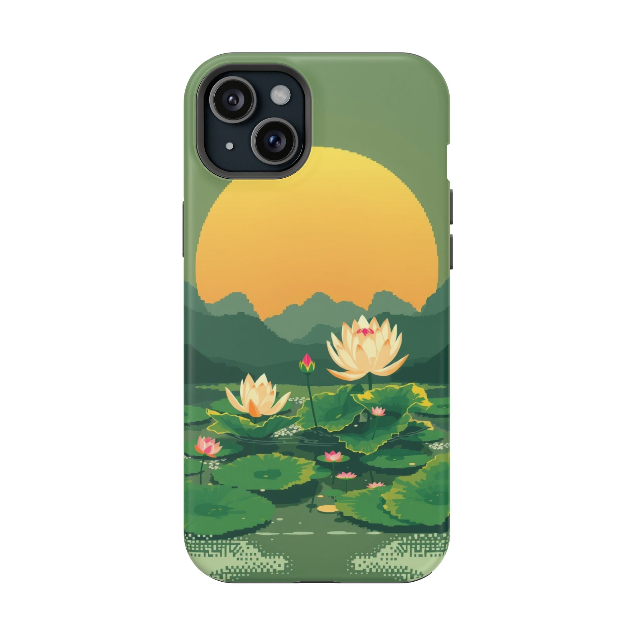 iPhone Lotus Pond Enchanted Art Slim Everyday Designer Case · iPhone Case
