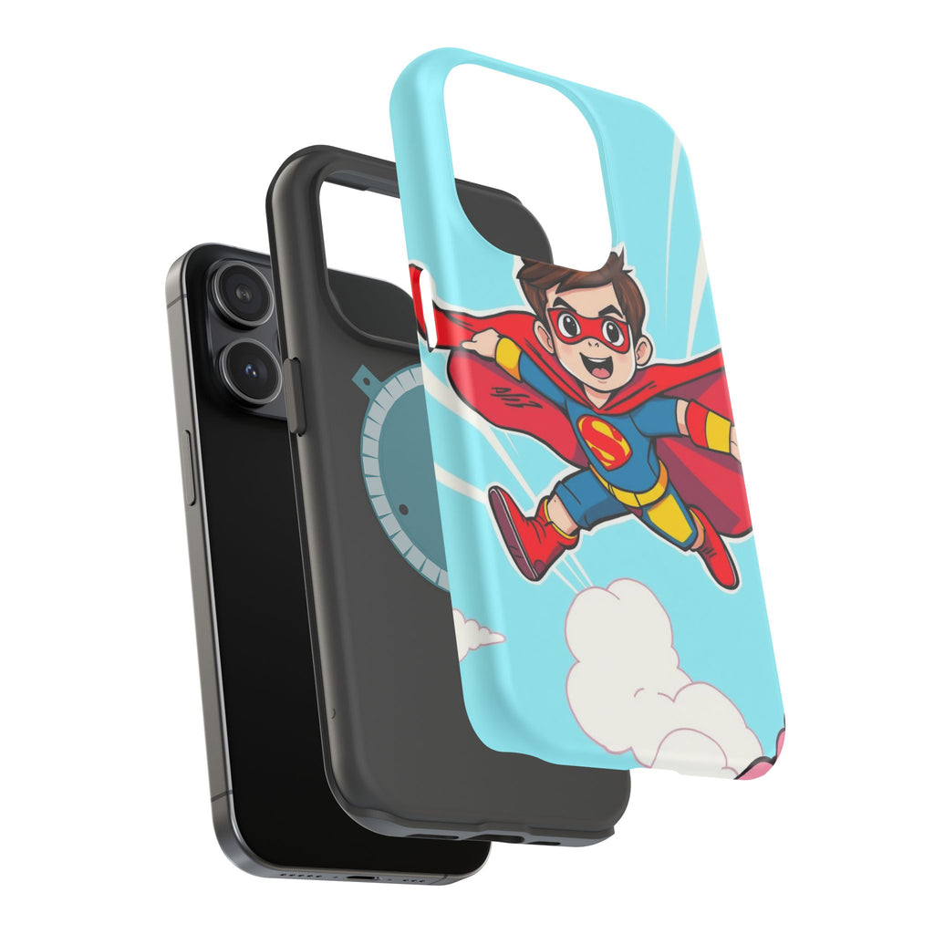 iPhone Kid Superhero Flying Kids Fun iPhone Phone Case Gift Slim · iPhone Case