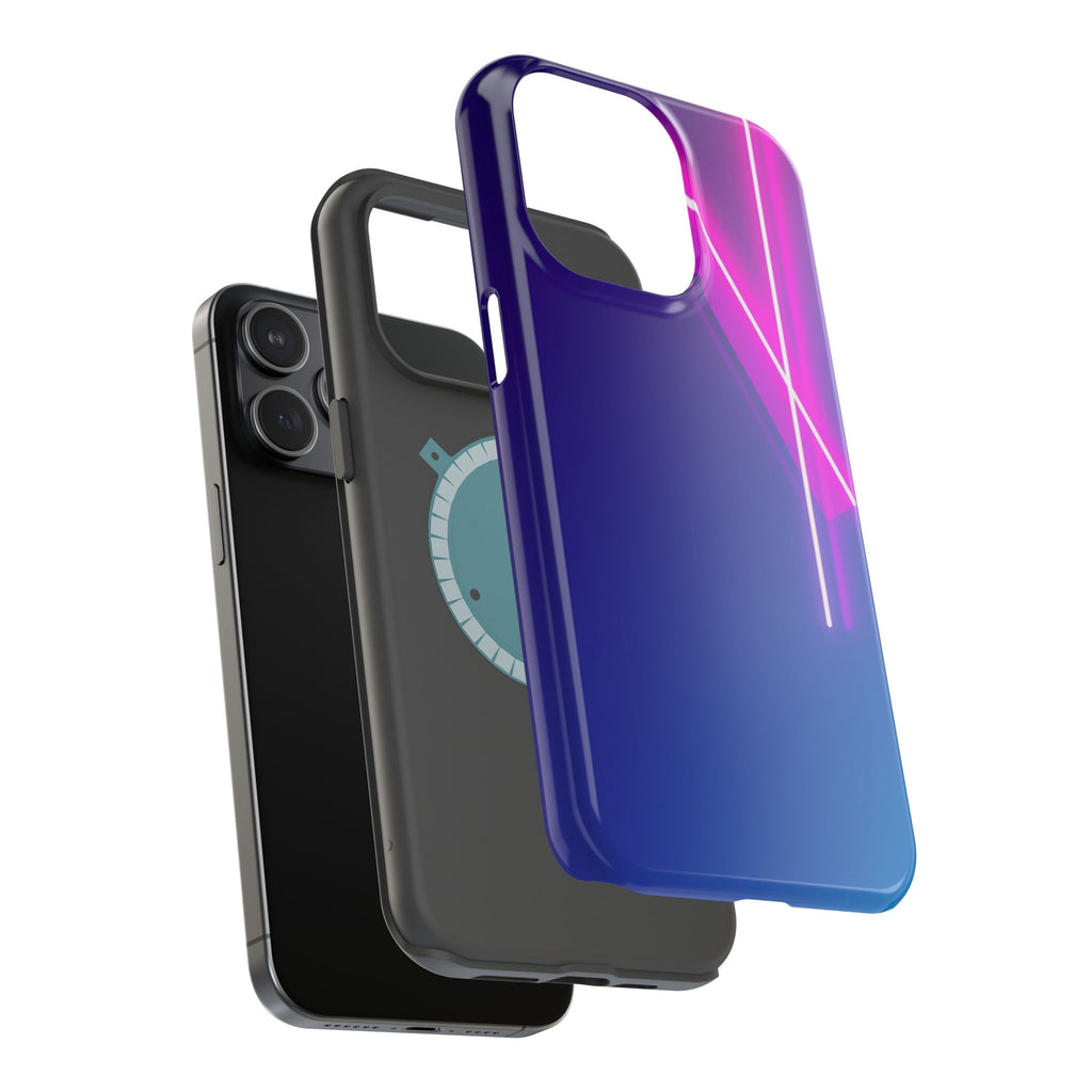 iPhone 1990s Geometric Neon Electric Art Slim Everyday Designer Case · iPhone Ca