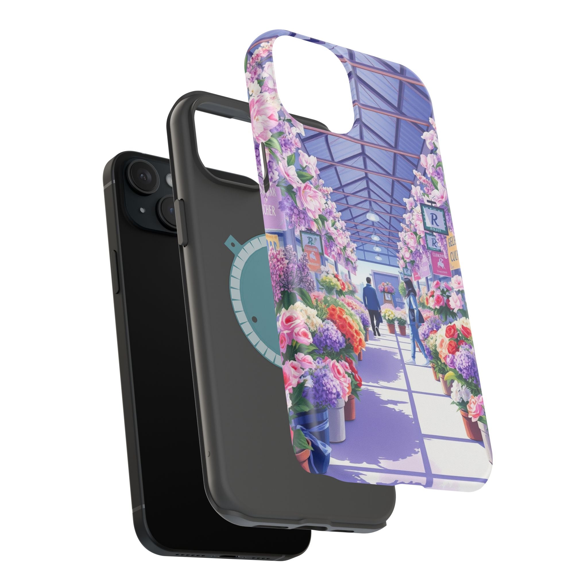 iPhone Flower Market Cinematic Art Clean Minimal Snap Cas Slim Snap Case · iPhon