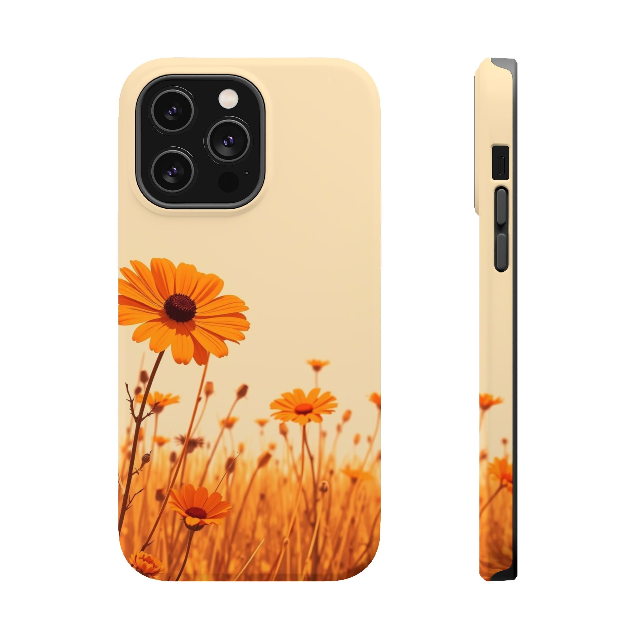 iPhone Wildflower Field Minimalist Line Art Slim Everyday Designer Case · iPhone