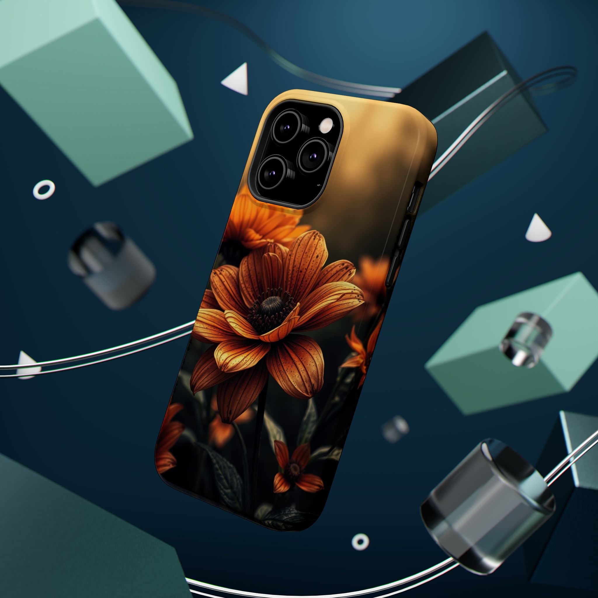 iPhone Radiant Floral Ombre Design Bold Modern Everyday Snap Case · iPhone Case