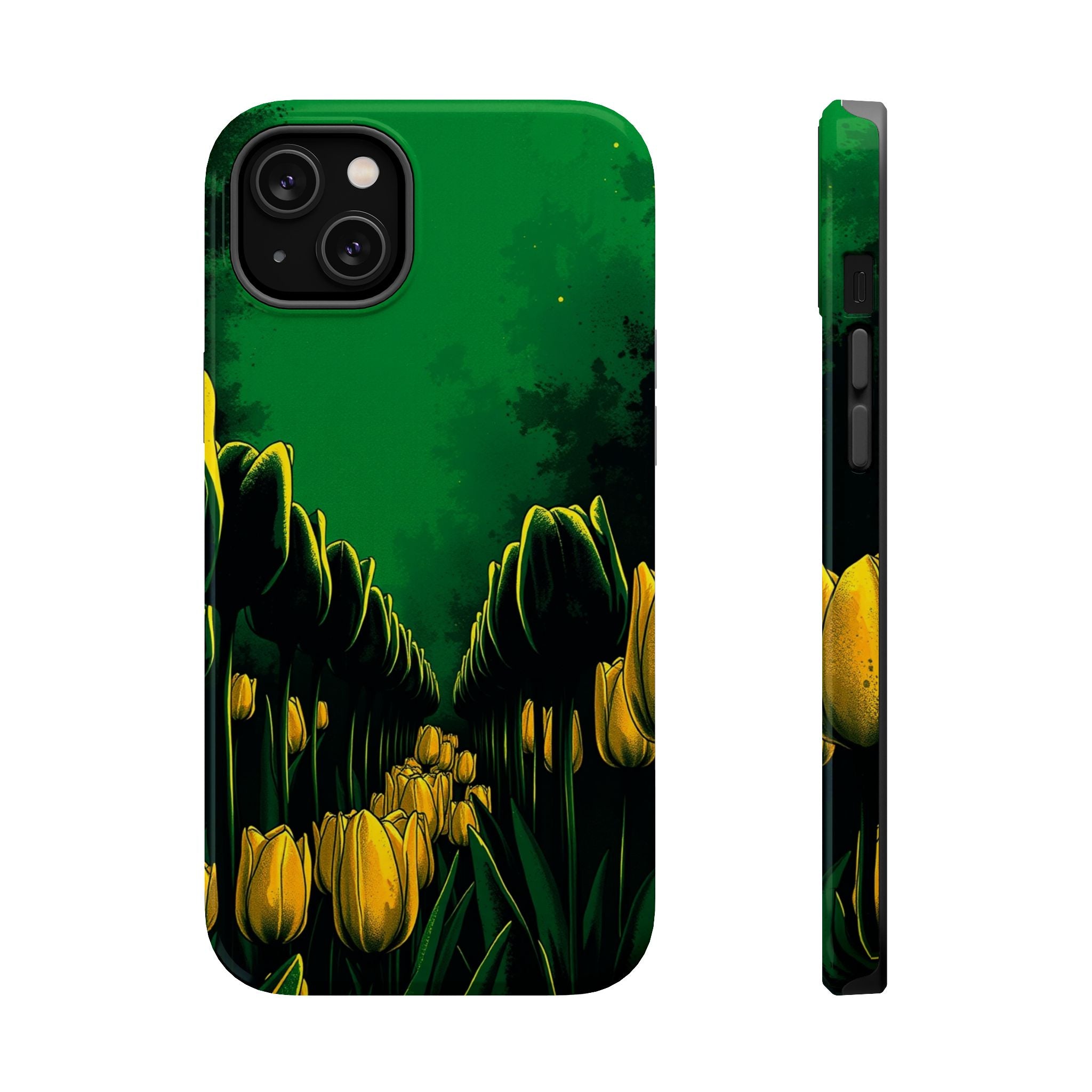 iPhone Tulip Row Emerald Green And Gold Slim Snap Case · iPhone Case