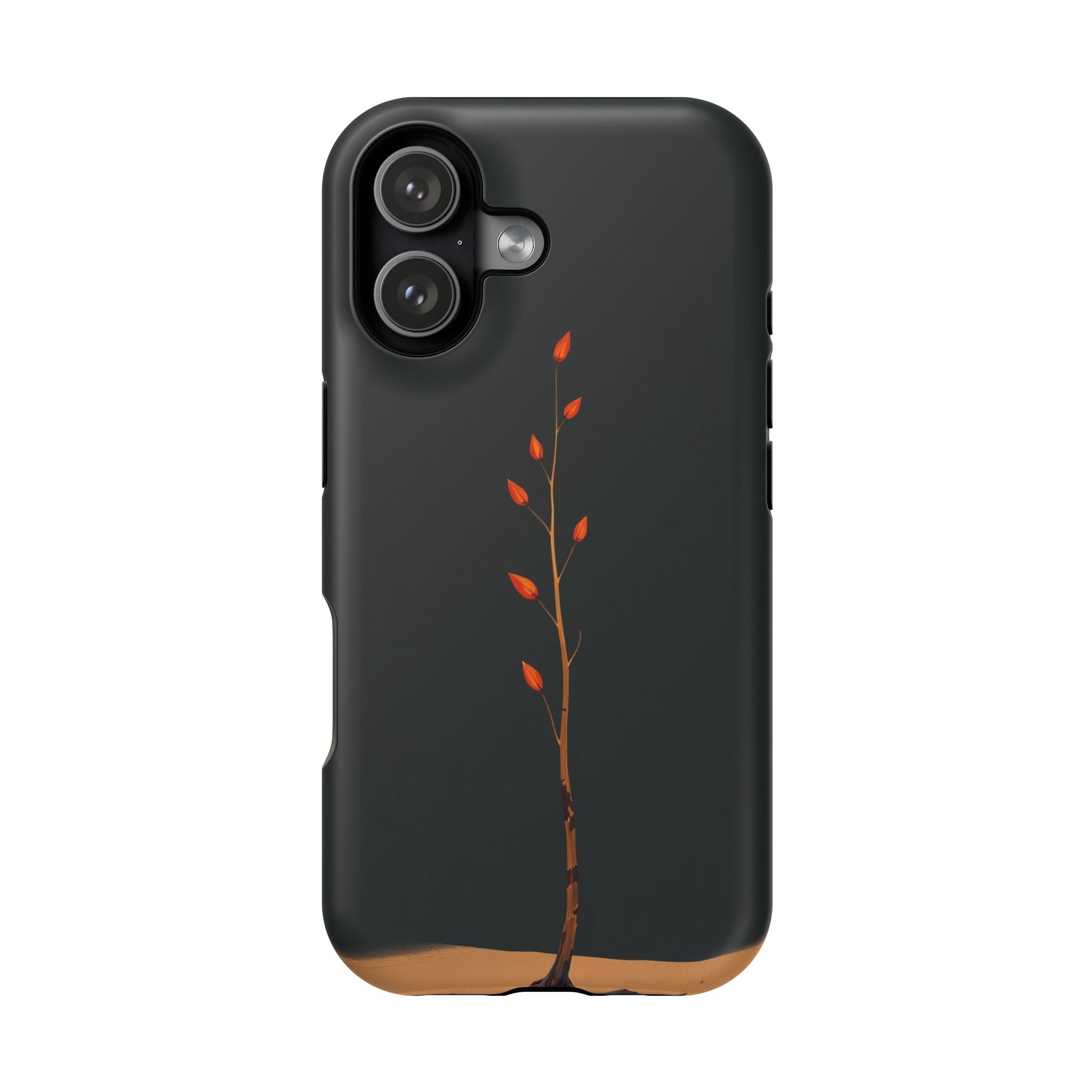 iPhone Burnt Orange And Sand Minimalist Stem Slim iPhone Everyday · iPhone Case