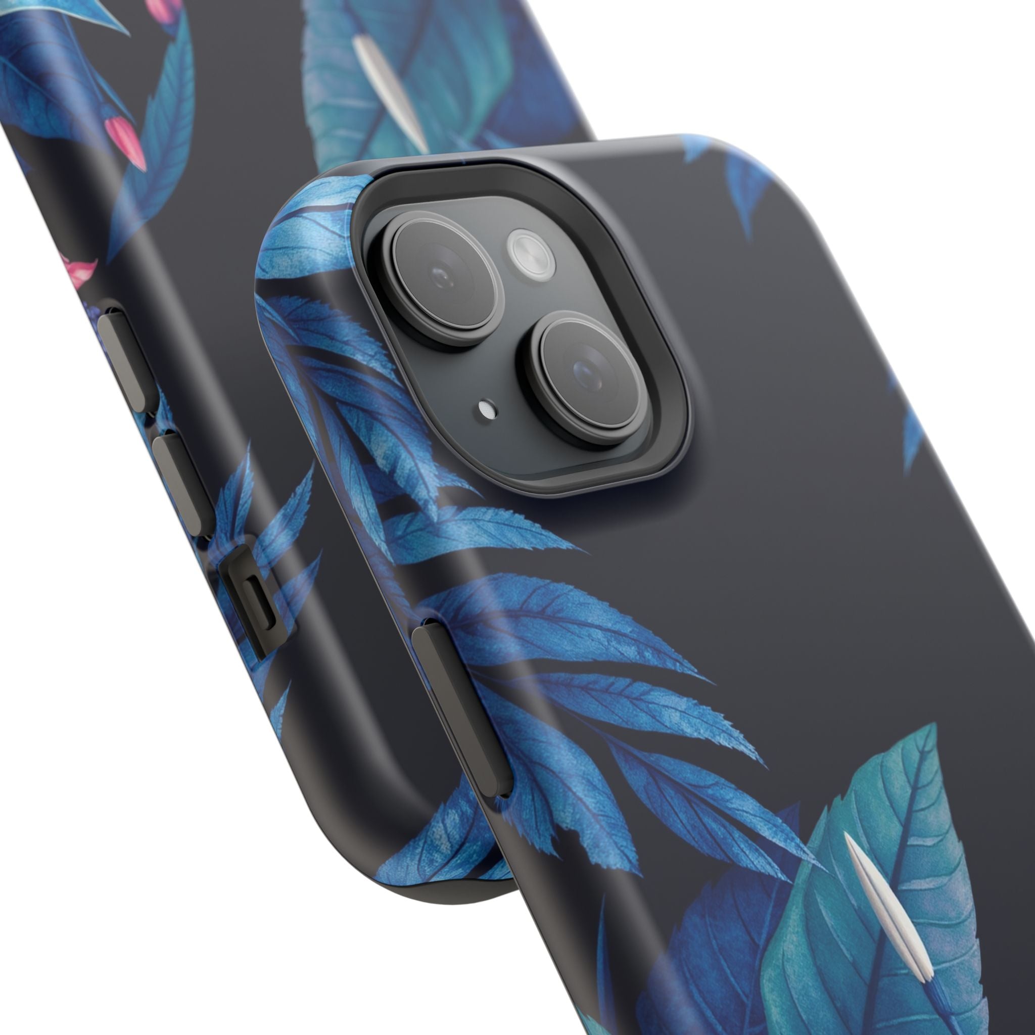 iPhone Serene Jungle Floral Design Clean Minimal Snap Cas Slim Snap Case · iPhon