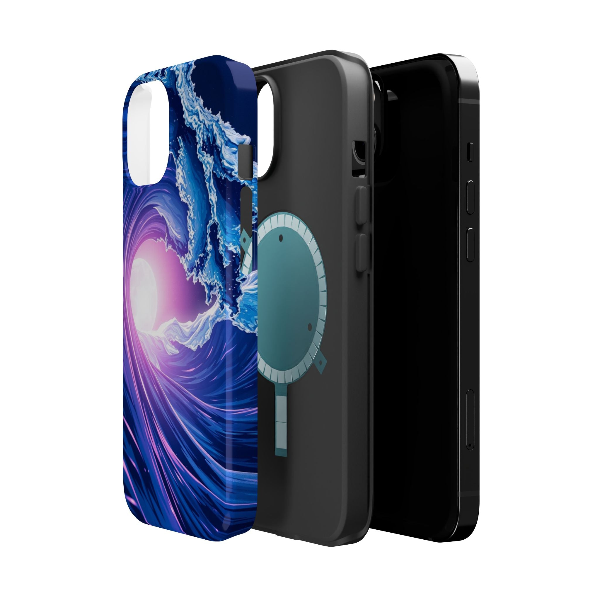 iPhone Holographic Wave Cinematic Art Slim Everyday Designer Case · iPhone Case