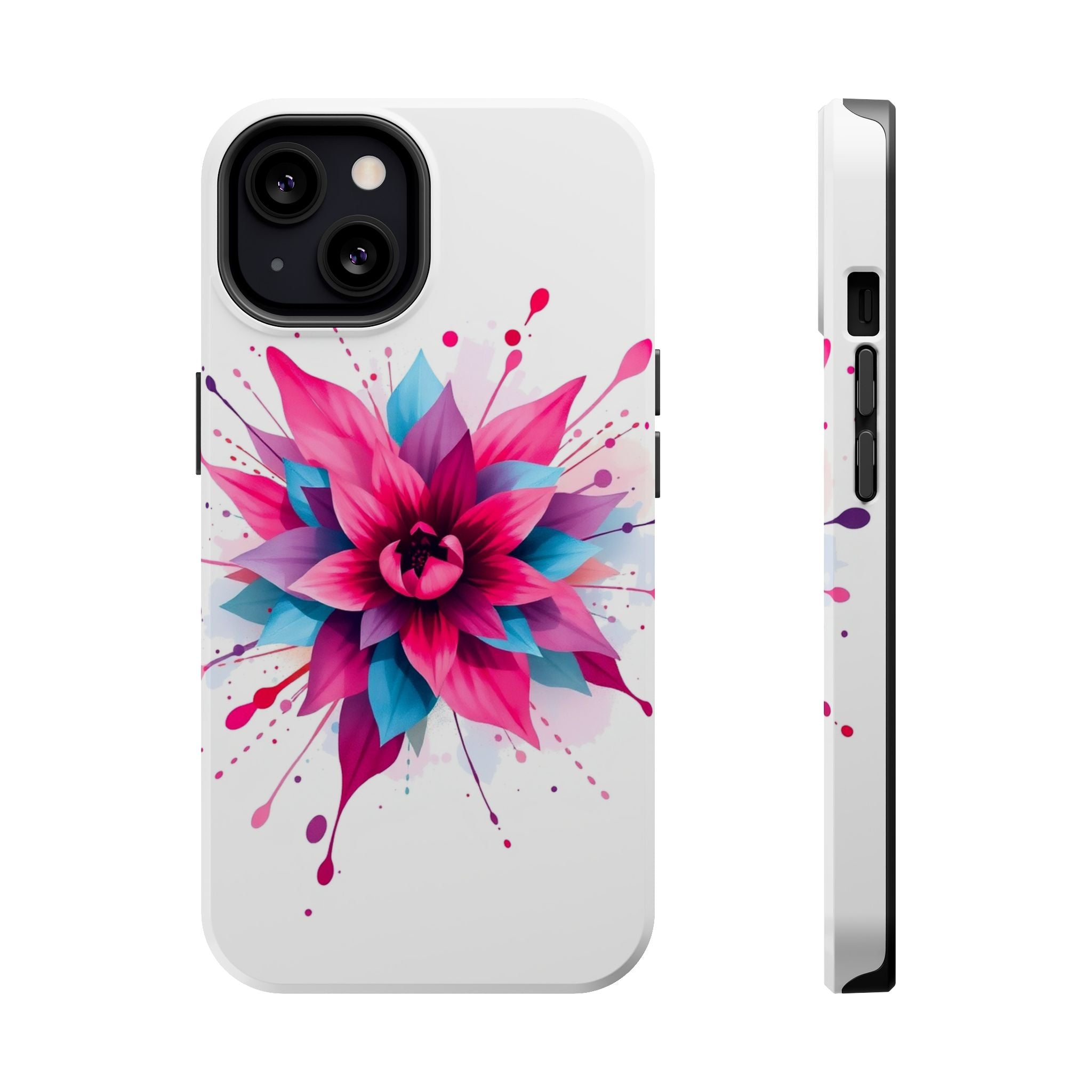 iPhone Floral Watercolor Splash Electric Art Slim iPhone Everyday · iPhone Case