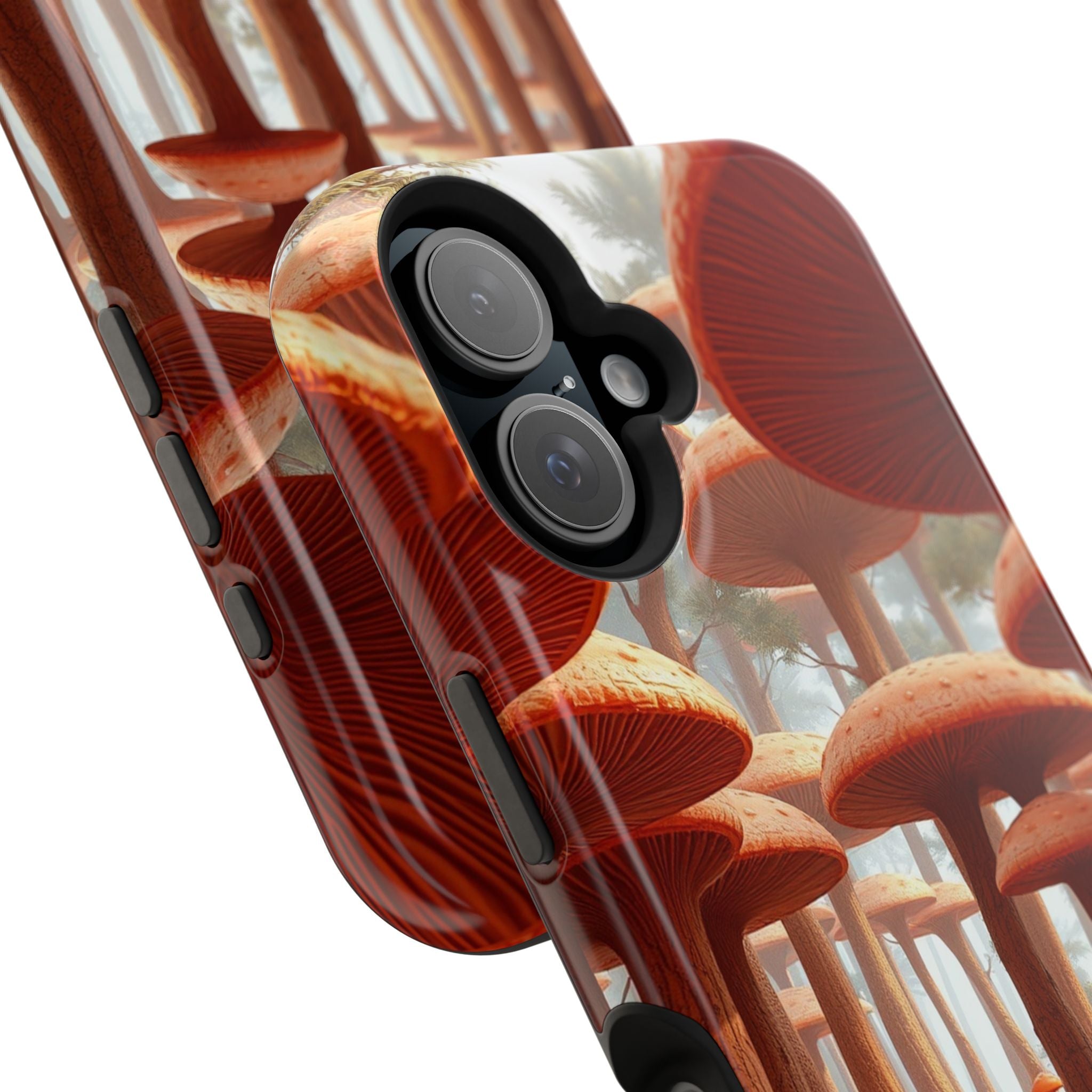 iPhone Mushroom Forest 3D Digital Bold Modern Everyday Snap Case · iPhone Case