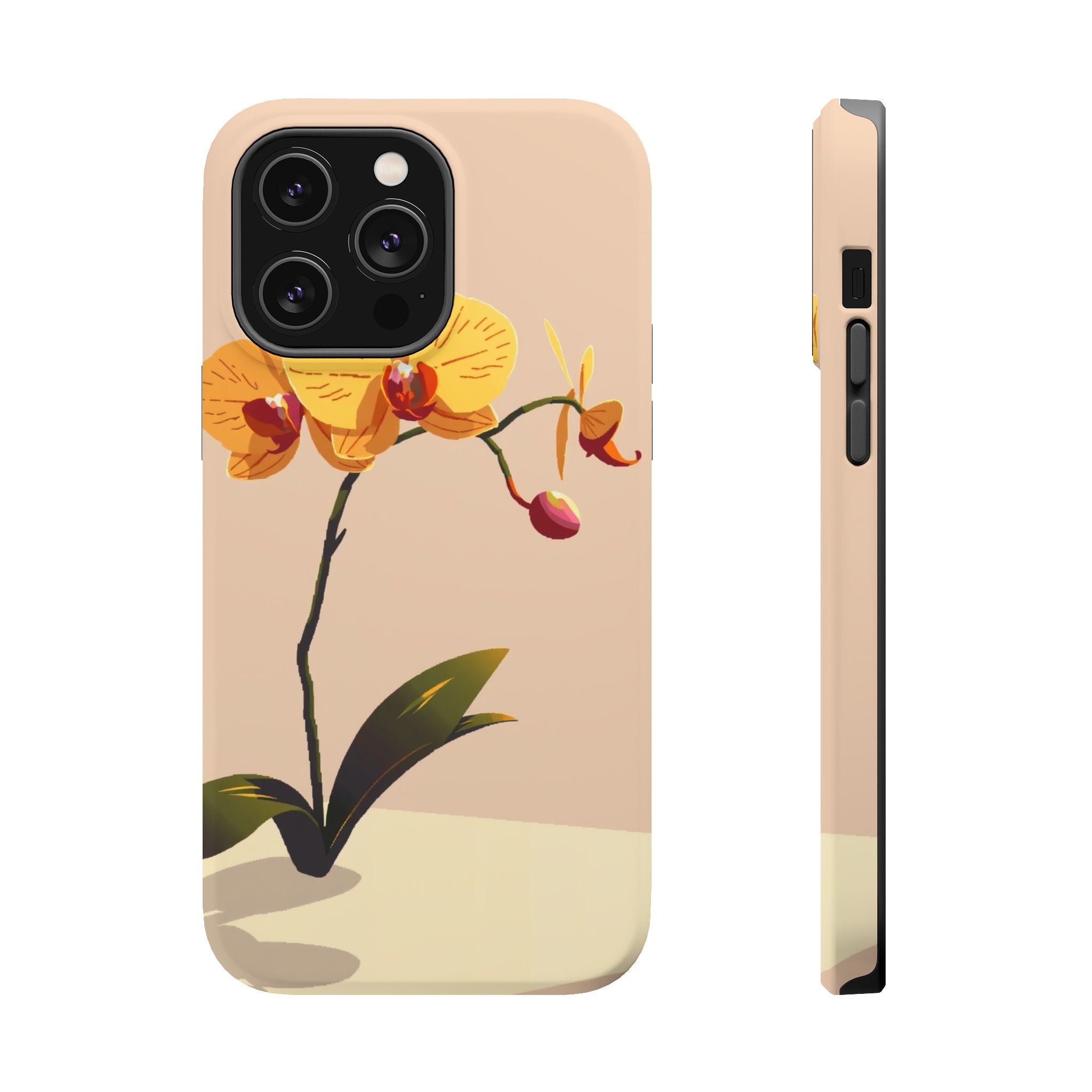 iPhone Orchid Study Pixel Art -Bit Bold Modern Everyday Snap Case · iPhone Case