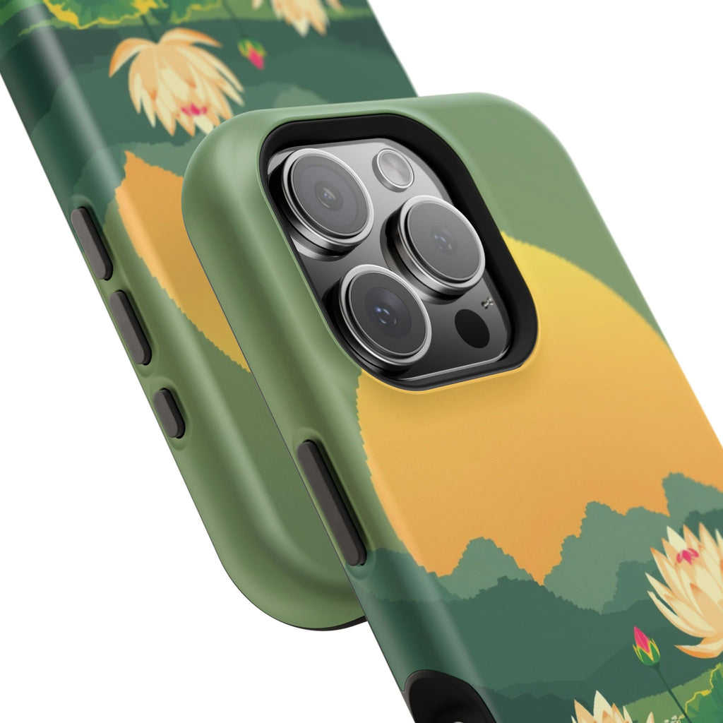 iPhone Lotus Pond Enchanted Art Slim Everyday Designer Case · iPhone Case