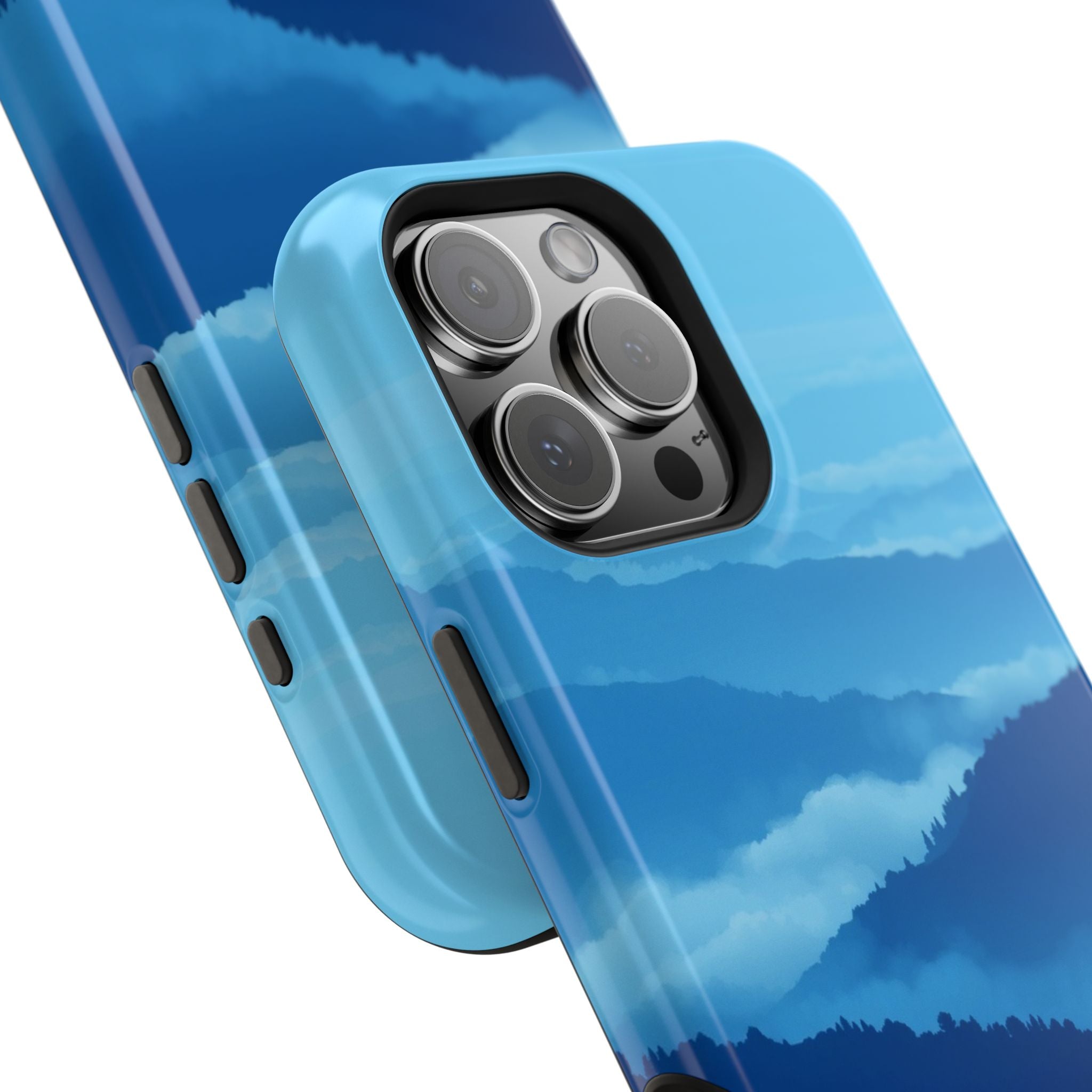 iPhone Fog Rolling Over Hills Pixel Art -Bit Slim iPhone Everyday · iPhone Case