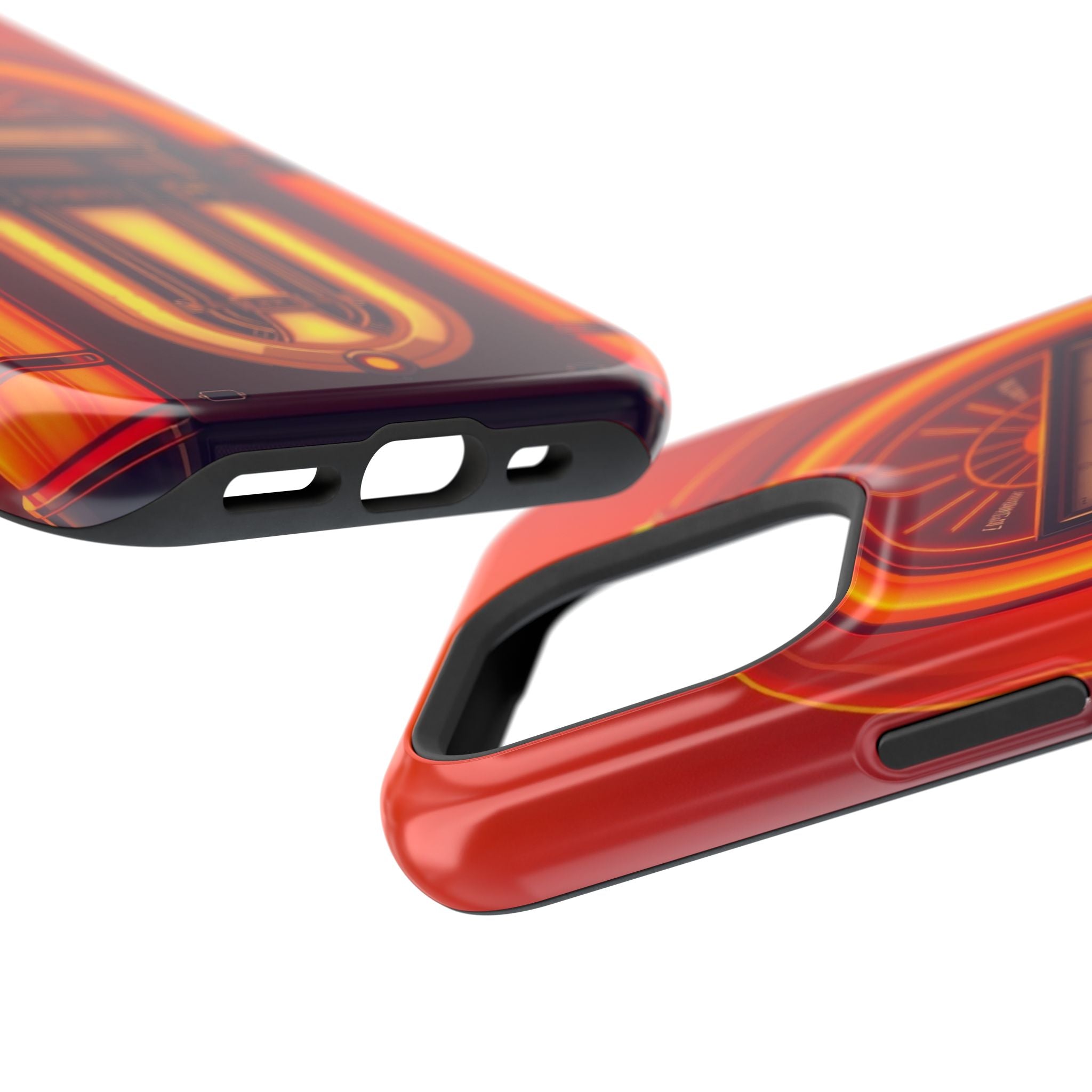 iPhone Jukebox Glow Neon Cyberpunk Bold Modern Everyday Snap Case · iPhone Case