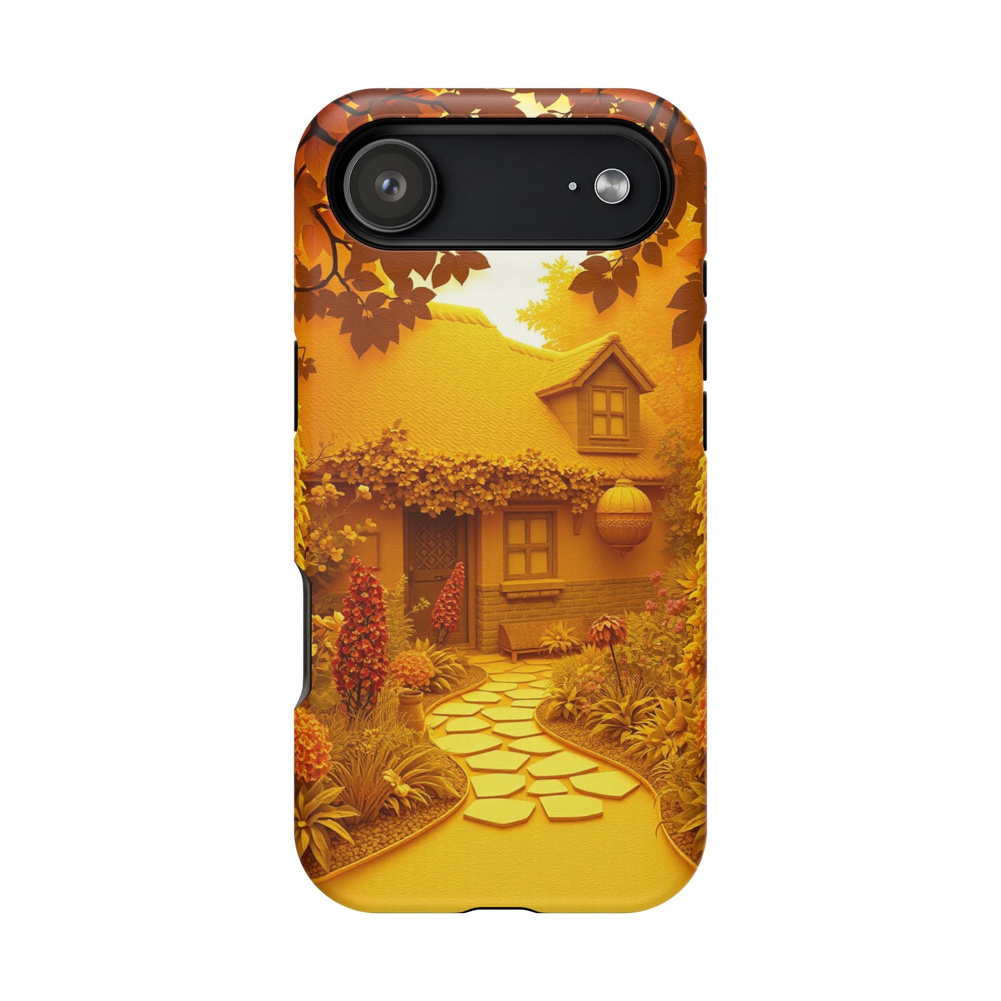 iPhone Vibrant Cottage Garden Design Slim Everyday Designer Case · iPhone Case