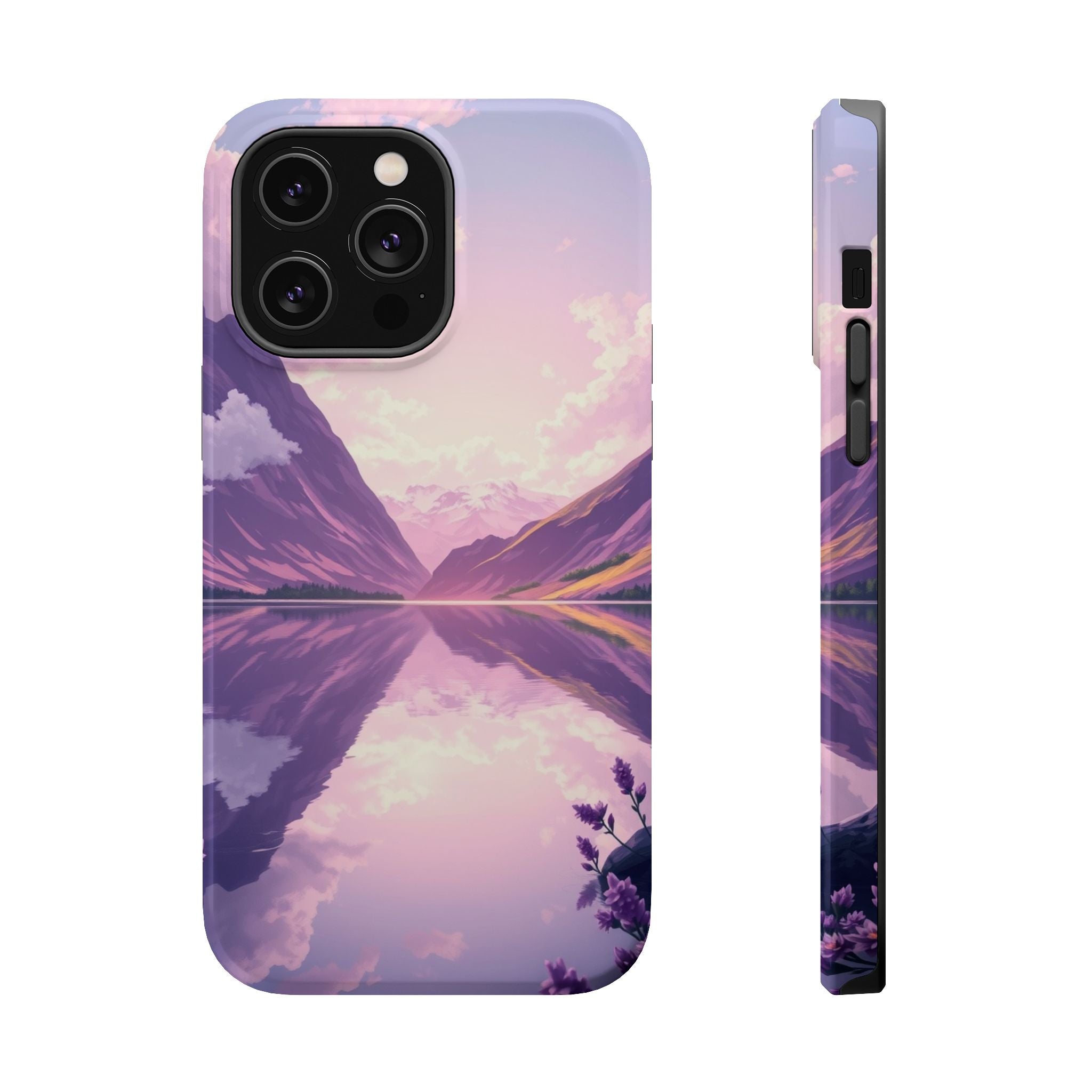 iPhone Lavender And Pearl Fjord Reflection Slim iPhone Everyday · iPhone Case