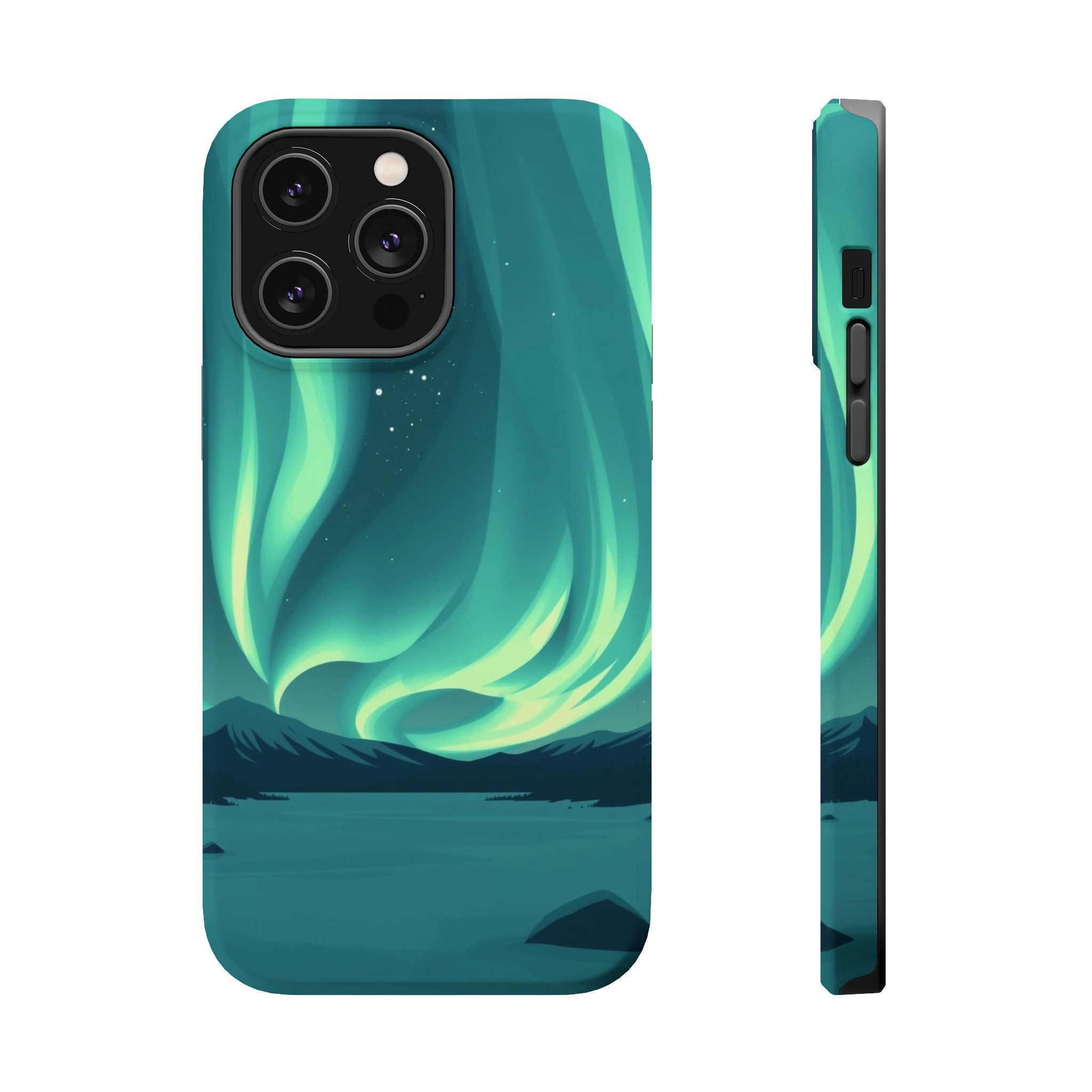 iPhone Northern Lights Abstract Geometric Slim iPhone Everyday Designer · iPhone