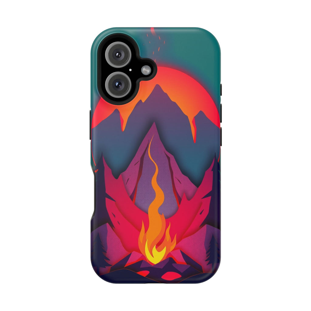 iPhone Cyan And Magenta Wildfire Glow Slim Everyday iPhone 12 Designer · iPhone