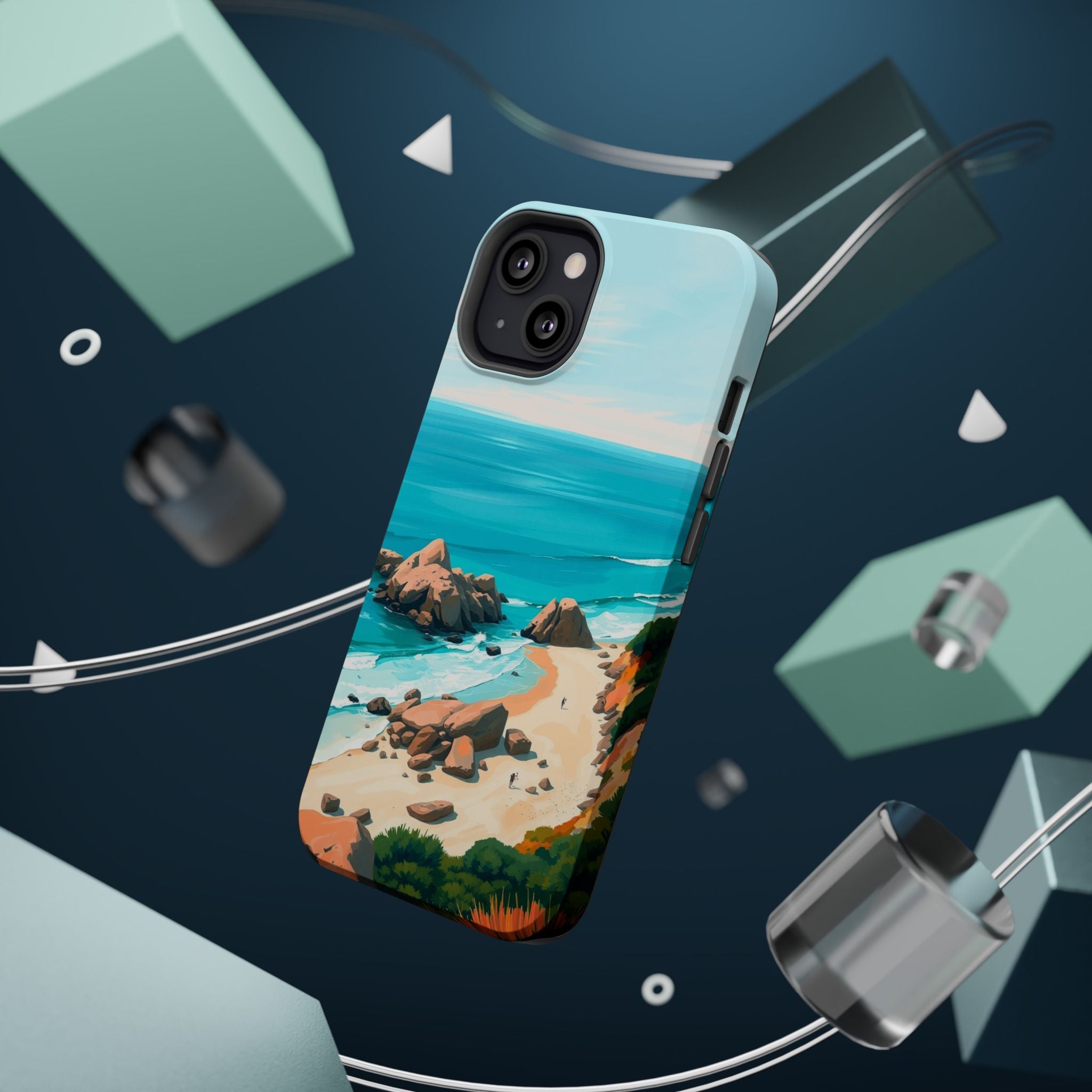 iPhone Pebble Beach Cinematic Art Bold Modern Everyday Snap Case · iPhone Case