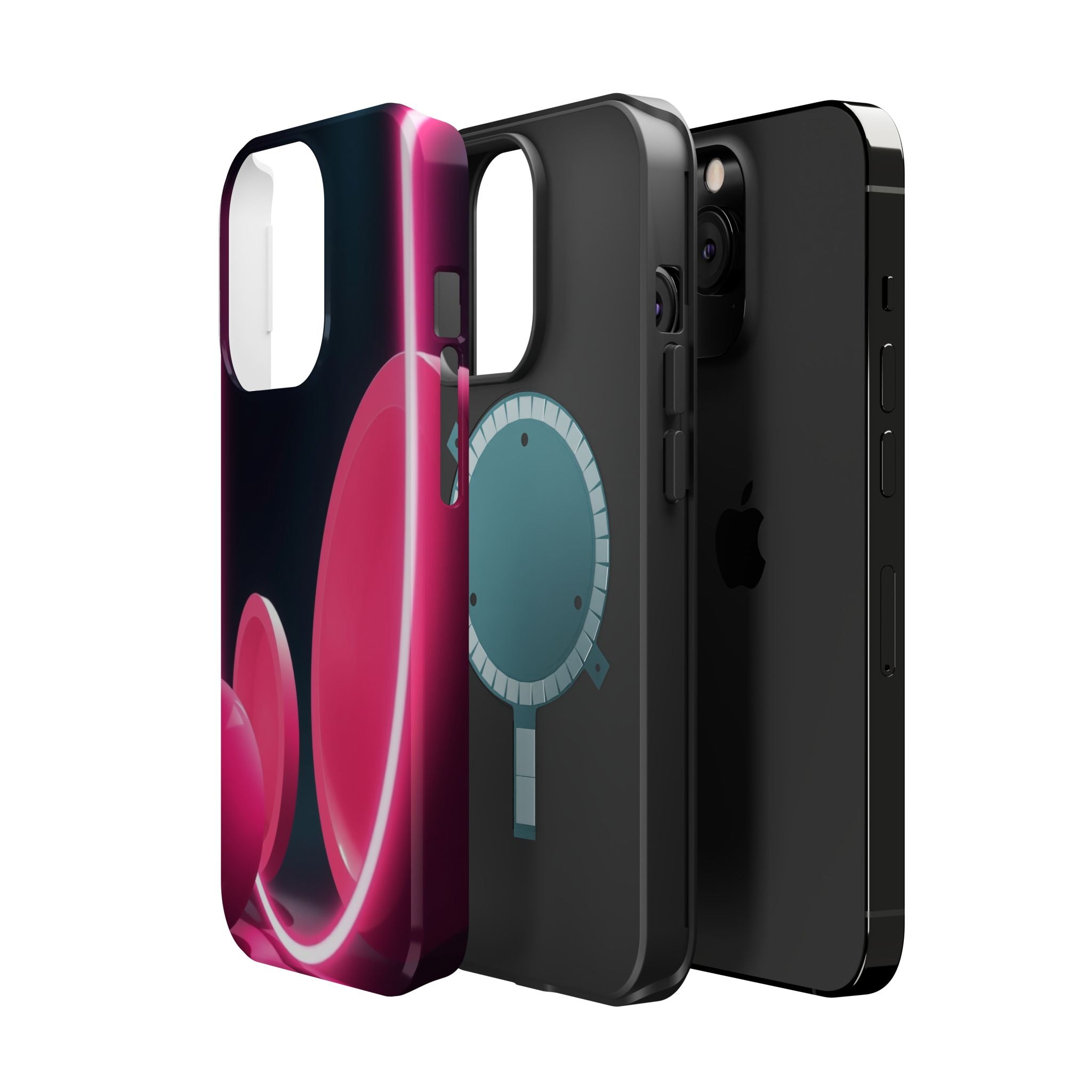iPhone 1960s Mod Circles Neon Cyberpunk Slim Everyday Designer Case · iPhone Cas
