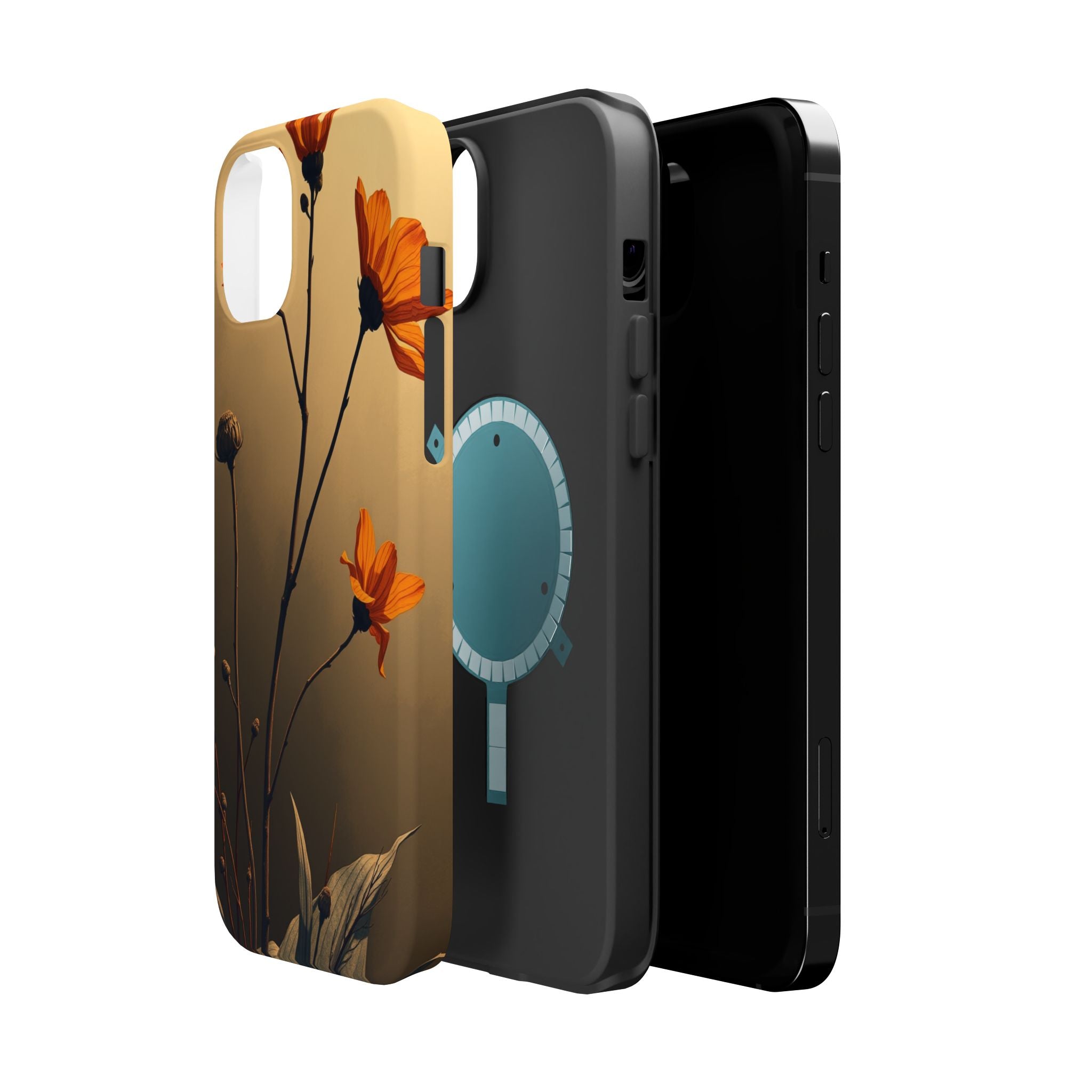iPhone Burnt Orange And Sand Botanical Illustration Gal Slim Snap Case · iPhone