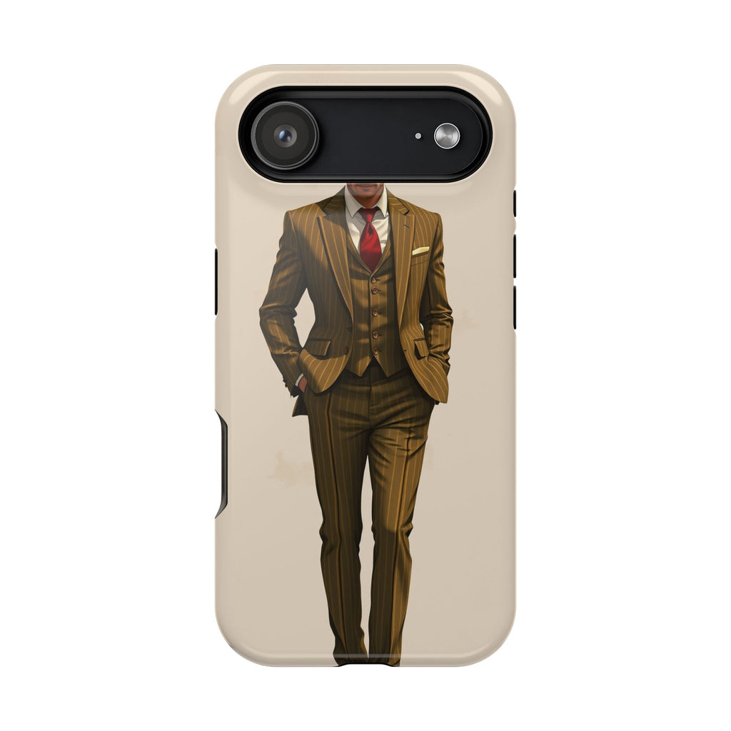 iPhone Pinstripe Suit Grunge Distressed Slim Everyday Designer Case · iPhone Cas