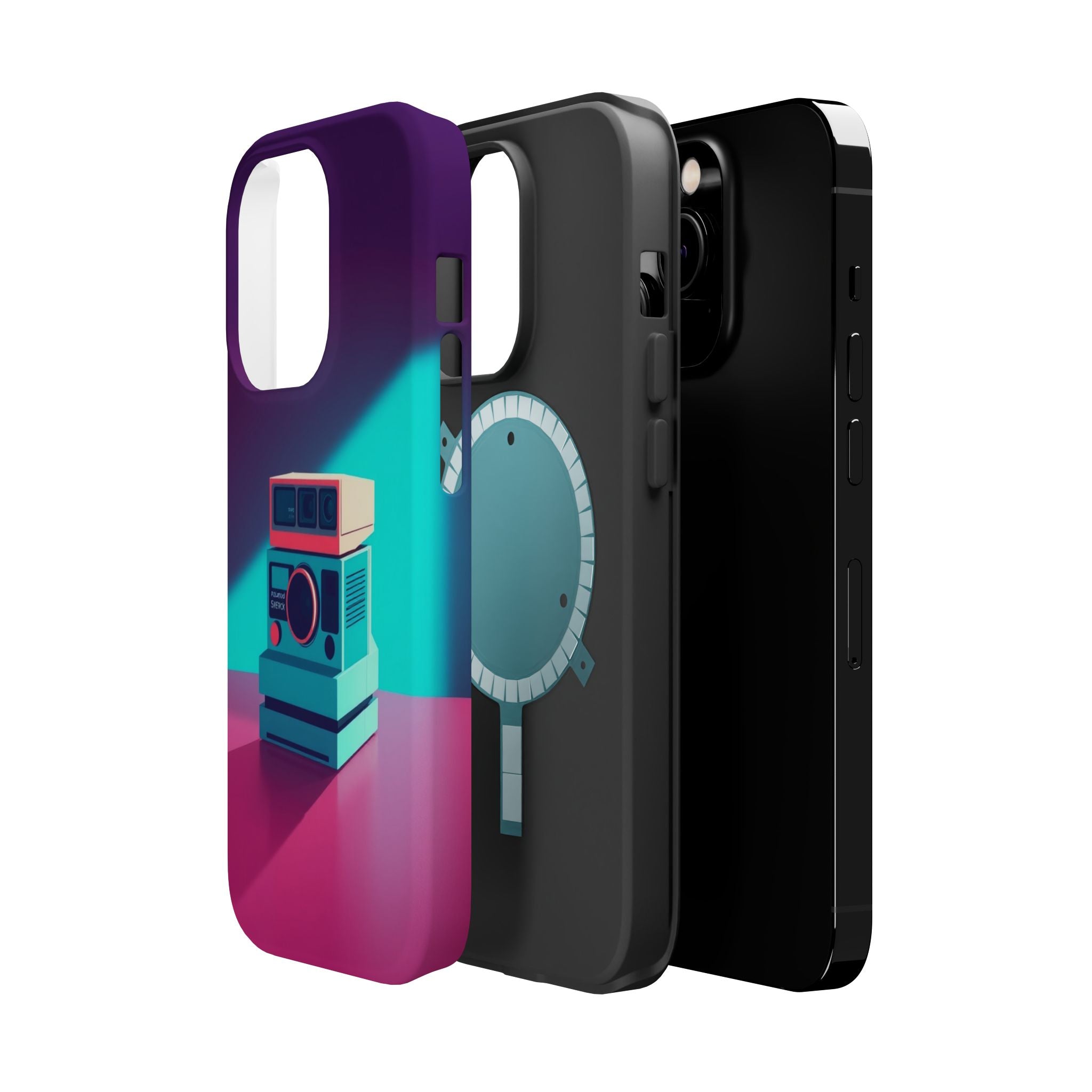 iPhone Polaroid Stack Memory Pop Art Bold Slim Everyday Designer Case · iPhone C