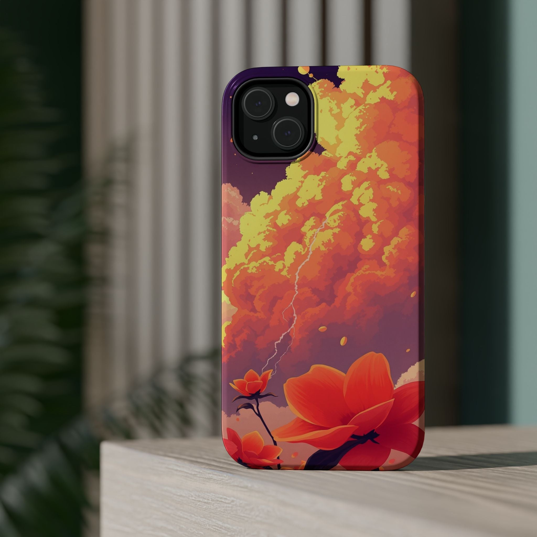 iPhone Sunset Amber And Peach Petal Storm Slim iPhone Everyday Designer · iPhone