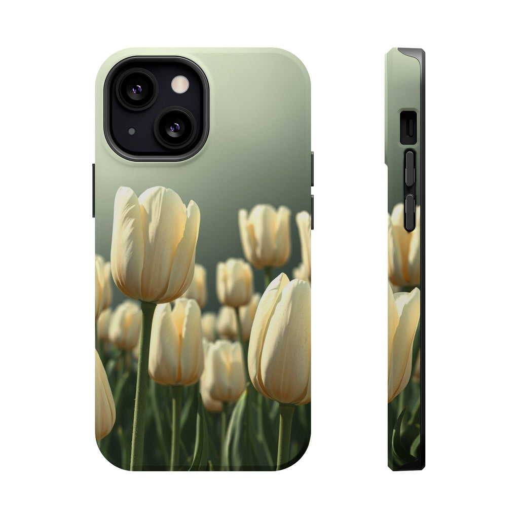iPhone Tulip Row Serene Design Slim Everyday Designer Case · iPhone Case
