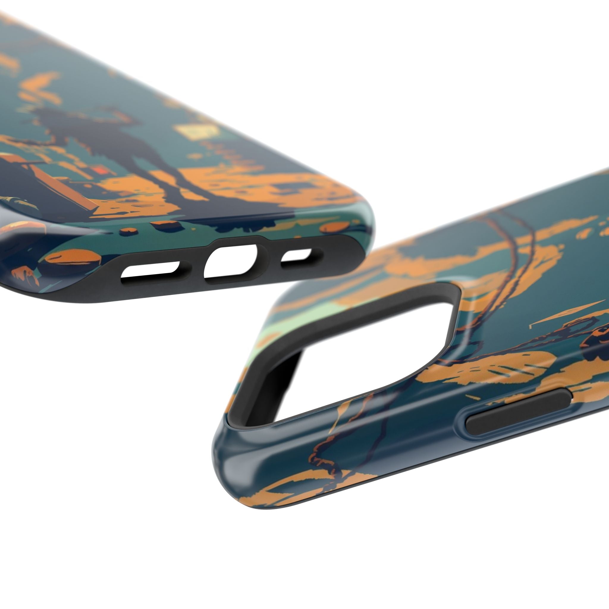 iPhone Mustard And Rust Unhinged in a Cute Way Soft Finish Everyday Case · iPhon