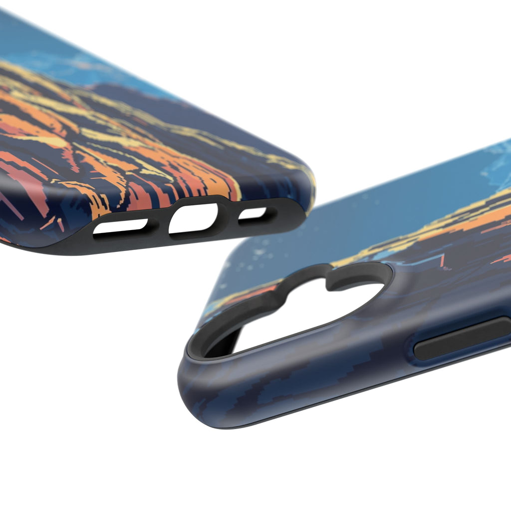 iPhone Midnight Blue And Silver Canyon Wall Slim iPhone Everyday · iPhone Case