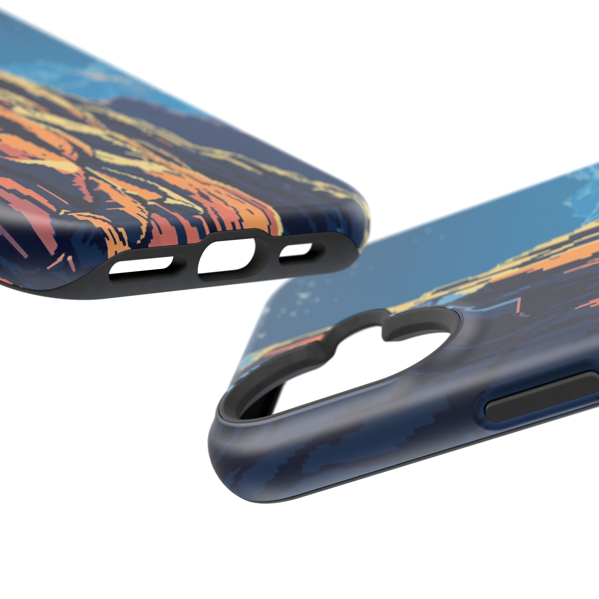 iPhone Midnight Blue And Silver Canyon Wall Slim iPhone Everyday · iPhone Case