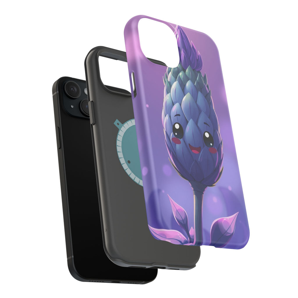 iPhone Indigo And Violet Bud Burst Bold Modern Everyday Snap Case · iPhone Case