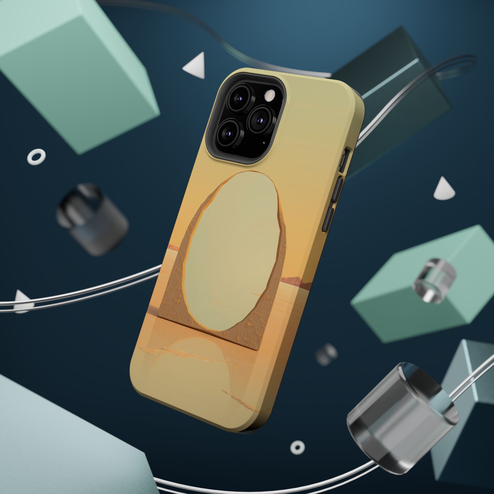 iPhone Mustard And Rust Salt Flat Mirror Slim Everyday iPhone Designer · iPhone