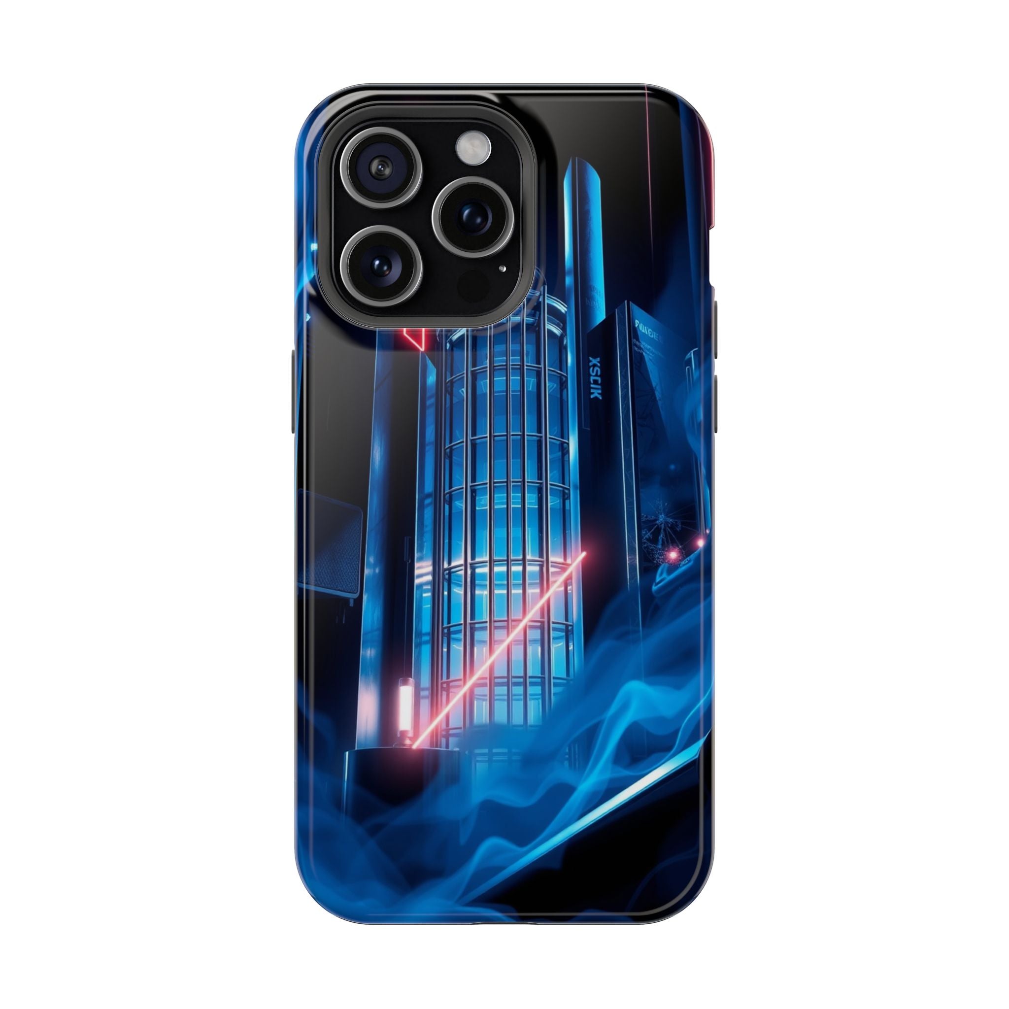 iPhone Midnight Blue And Silver Bauhaus Composition Slim Snap Case · iPhone Case