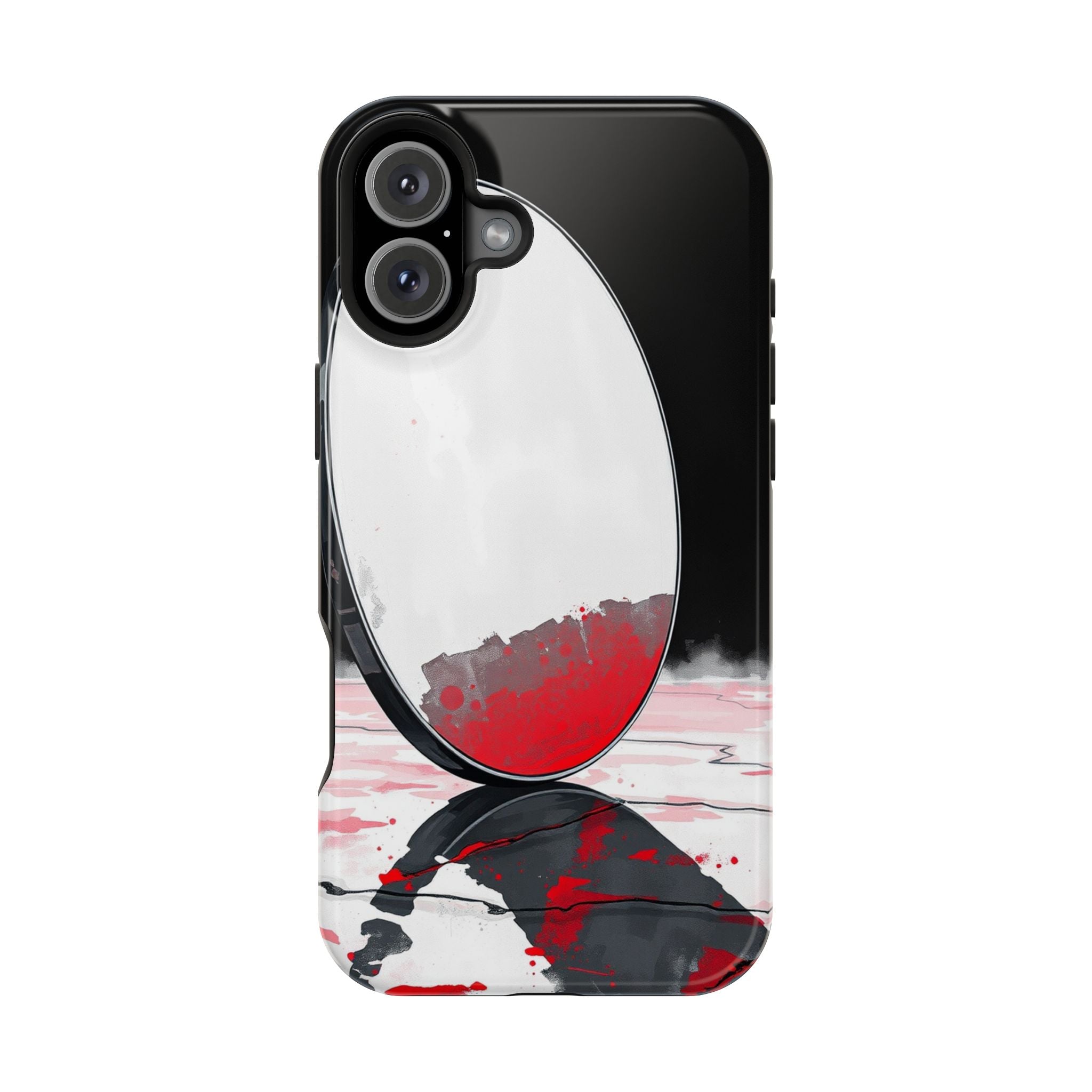 iPhone Earthy Salt Flat Mirror Design Slim Everyday Designer Case · iPhone Case