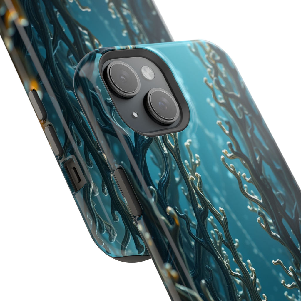 iPhone Midnight Blue And Silver Kelp Forest Slim iPhone Everyday · iPhone Case