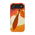 iPhone Burnt Orange And Sand Bloom Leaf Slim Everyday iPhone Designer · iPhone C