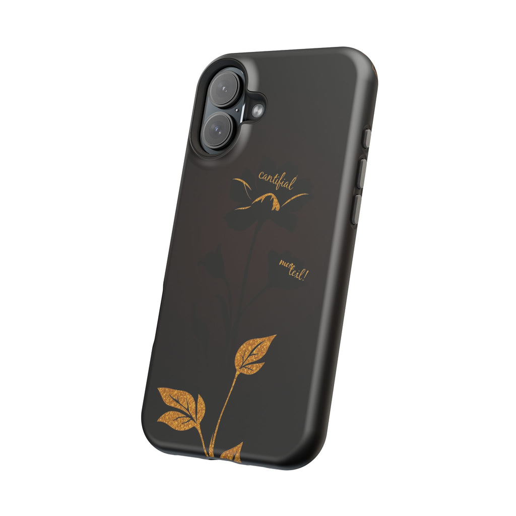 iPhone Earthy Floral Silhouette Design Slim Everyday Designer Case · iPhone Case
